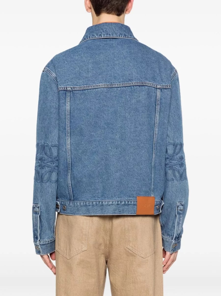 Loewe Giacca in denim Anagram, view 5