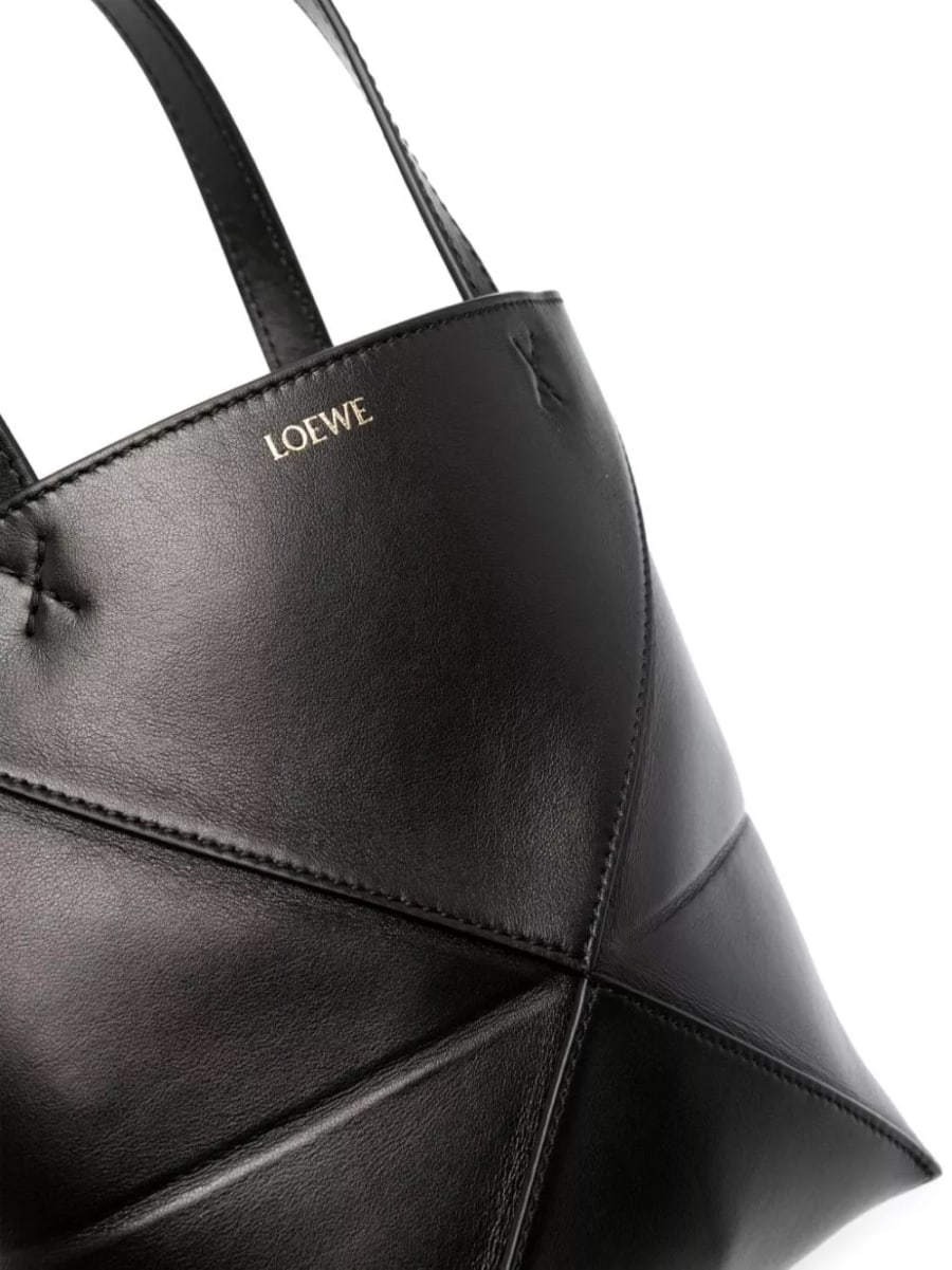 Loewe Puzzle Fold mini leather tote, view 5