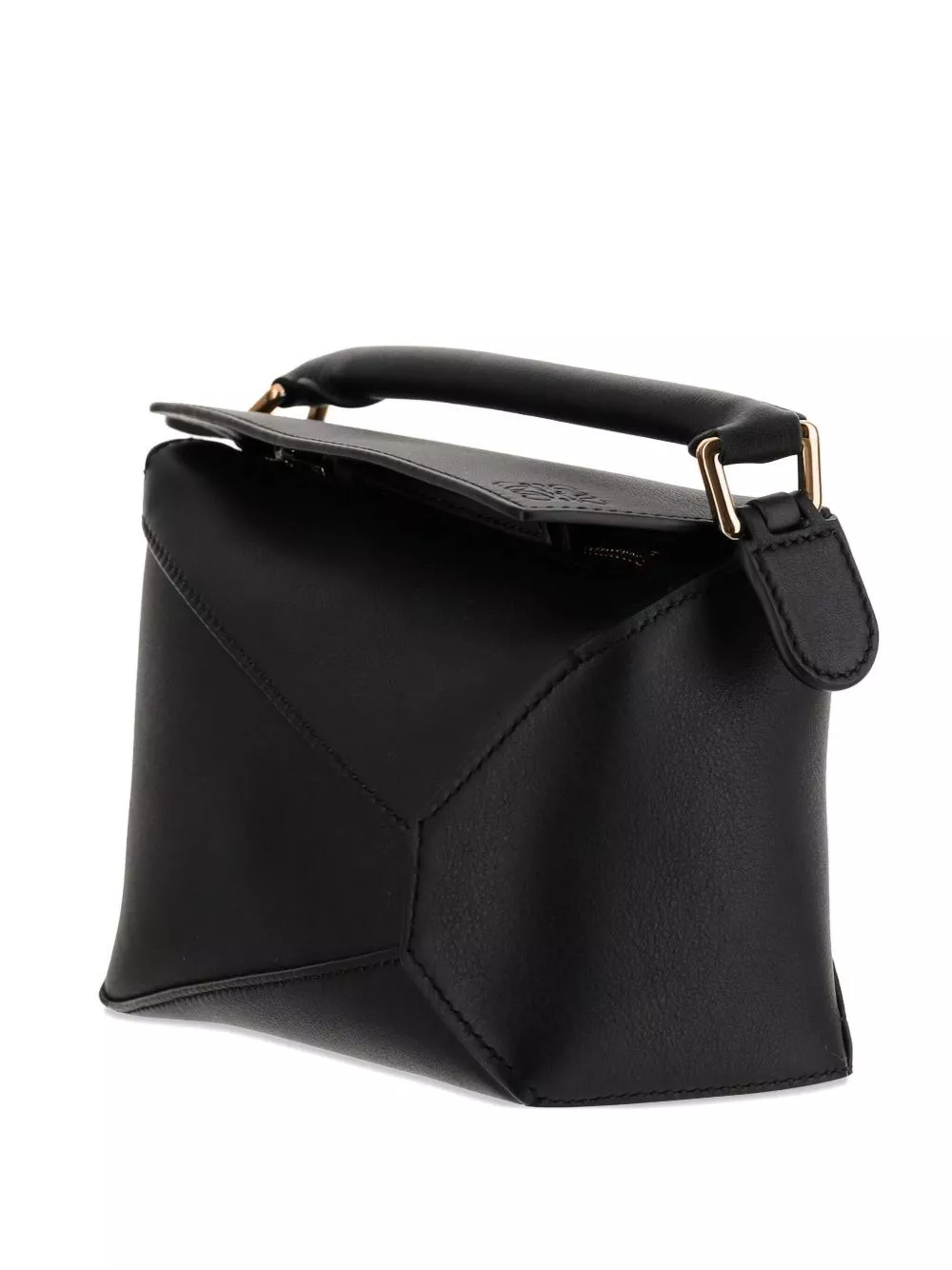 Loewe Borsa a mano mini in pelle Puzzle Edge, view 2