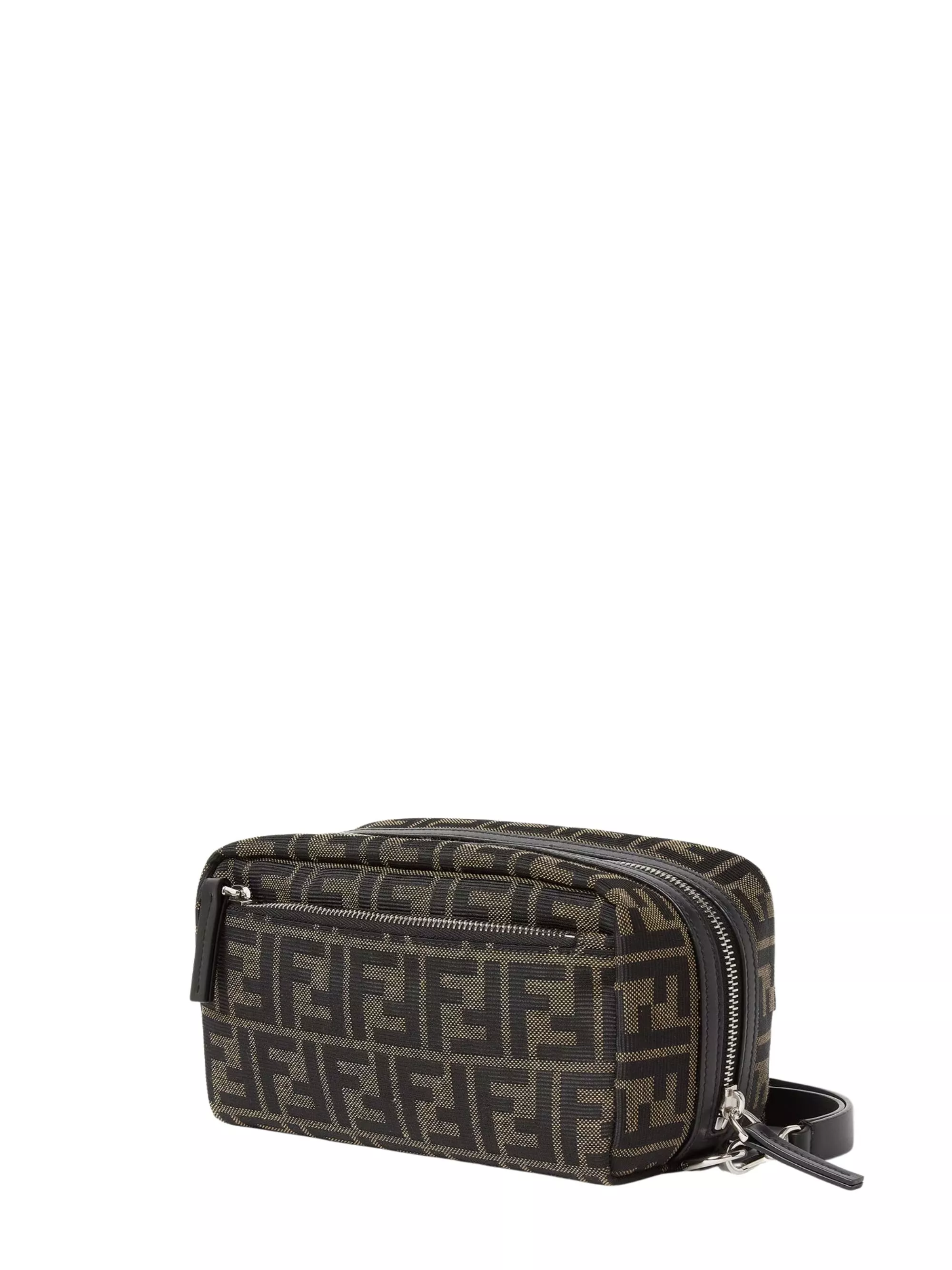 Fendi Borsa da toilette piccola con doppia zip, view 2