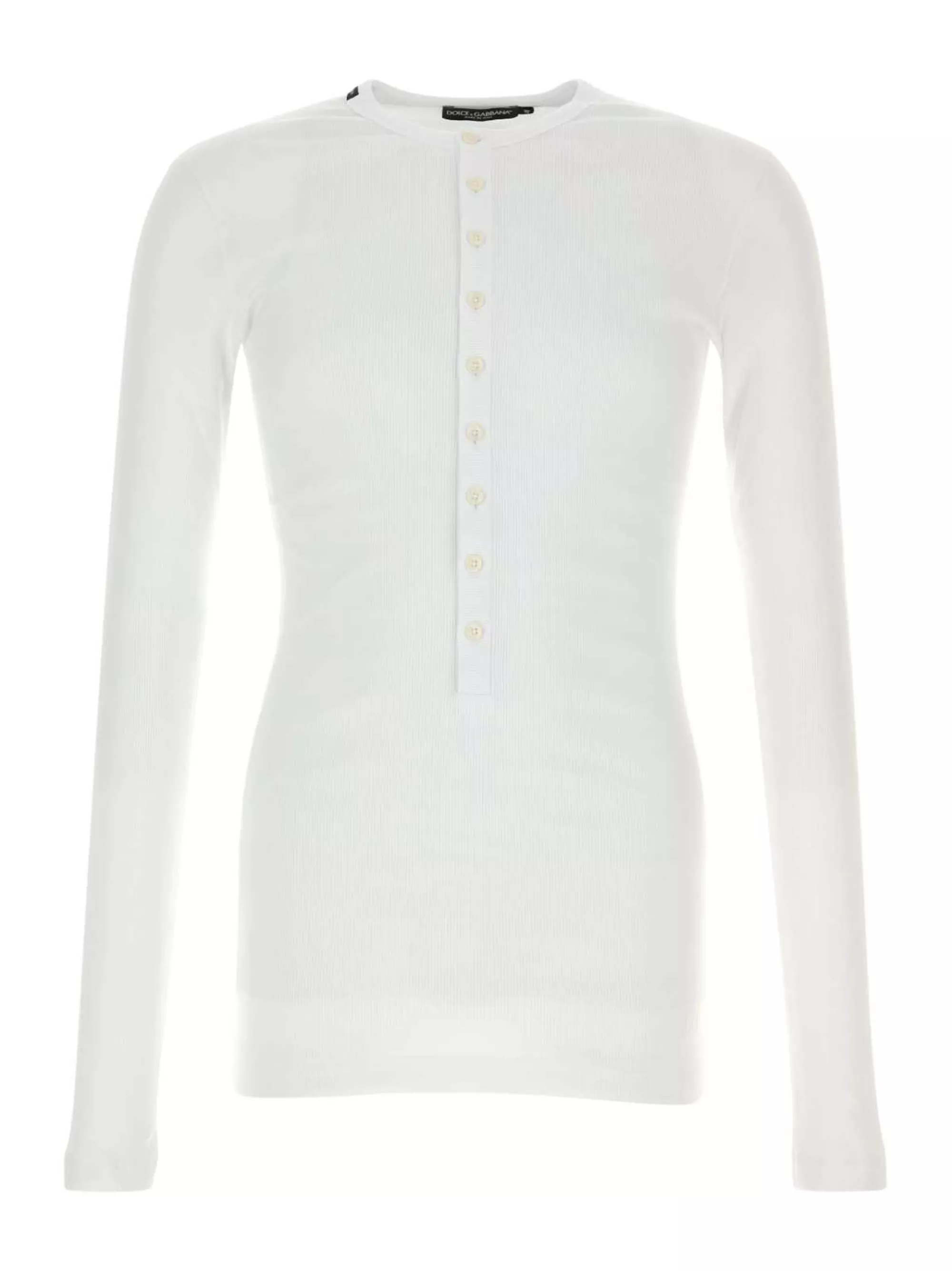 Dolce & Gabbana T-shirt Henley a maniche lunghe