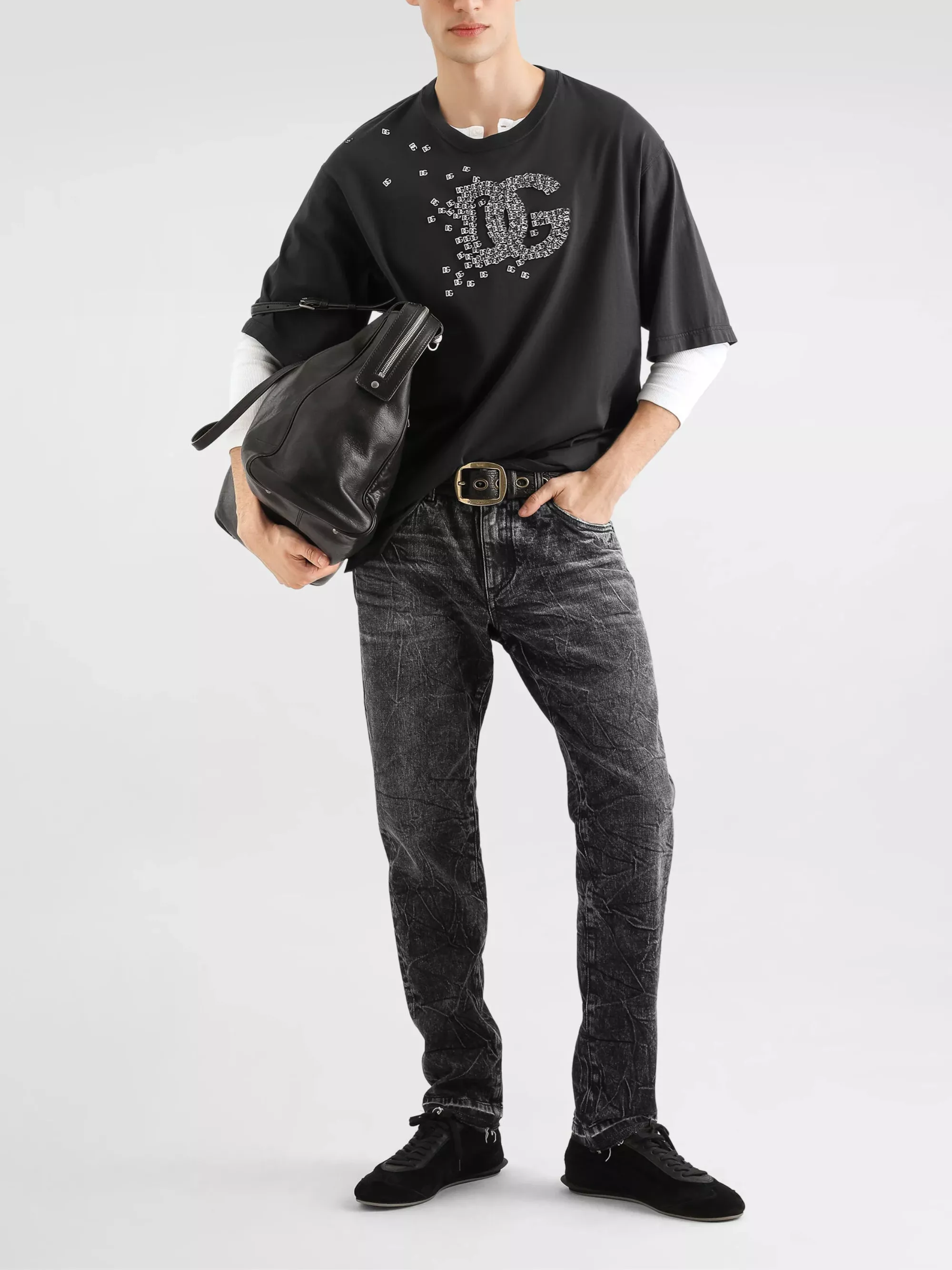 Dolce & Gabbana T-shirt con logo, view 2
