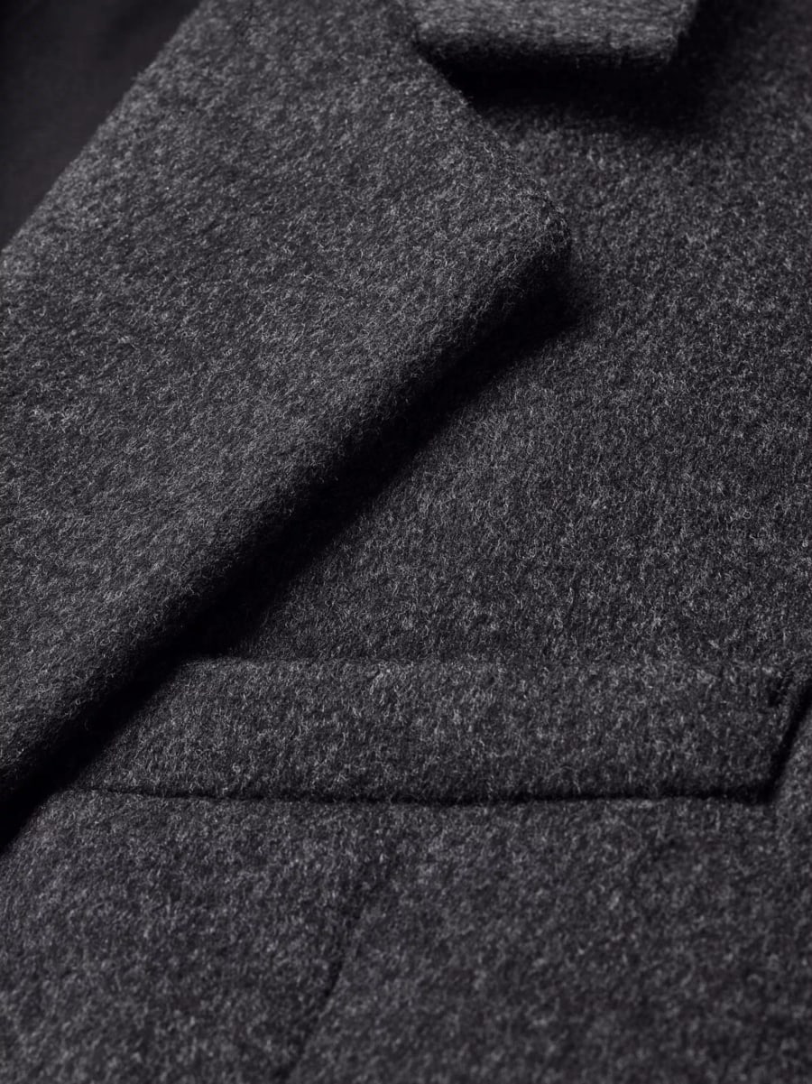 Saint Laurent Cappotto in feltro, view 4