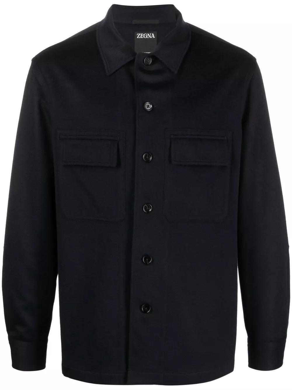 Zegna Camicia Overshirt in Cashmere Oasi