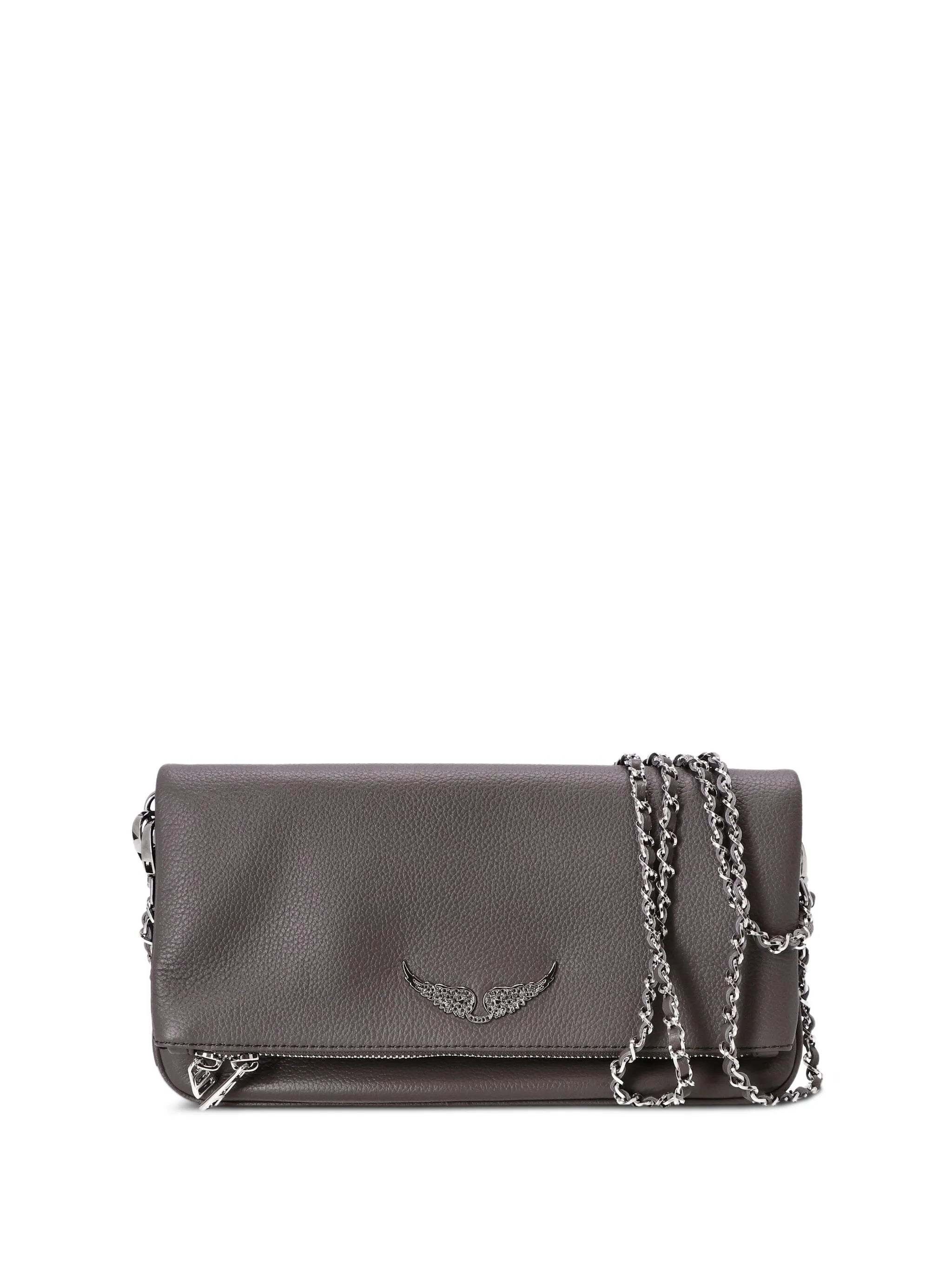 Zadig & Voltaire Zadig & Voltaire Logo-plaque Leather Clutch Bag