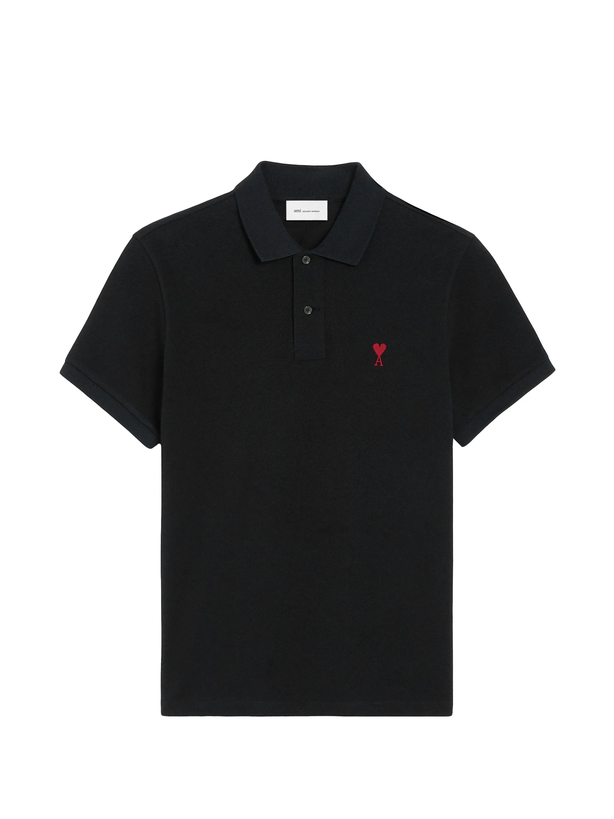 AMI Paris Ami Paris Ami De Coeur Piqué Polo Shirt