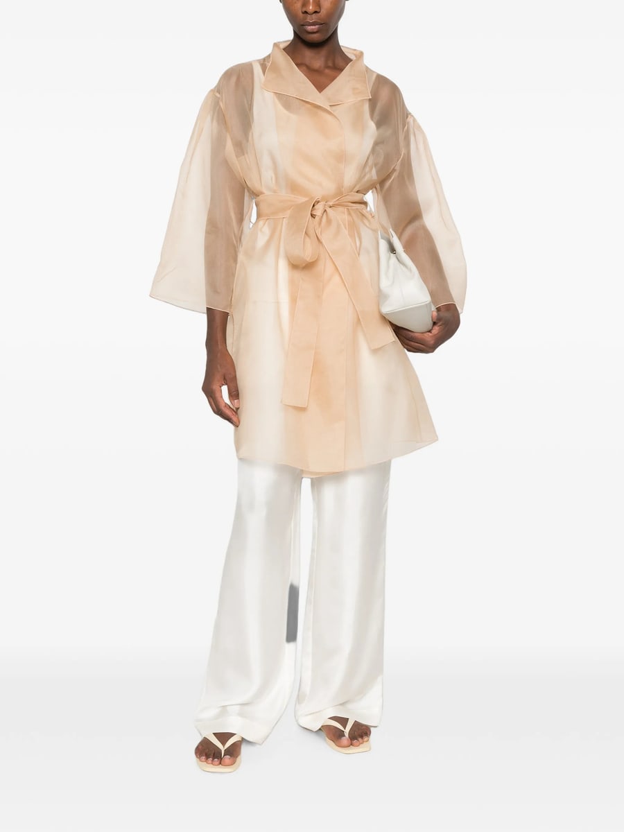 Antonelli Antonelli Gustav Sheer Belted Jacket, view 4