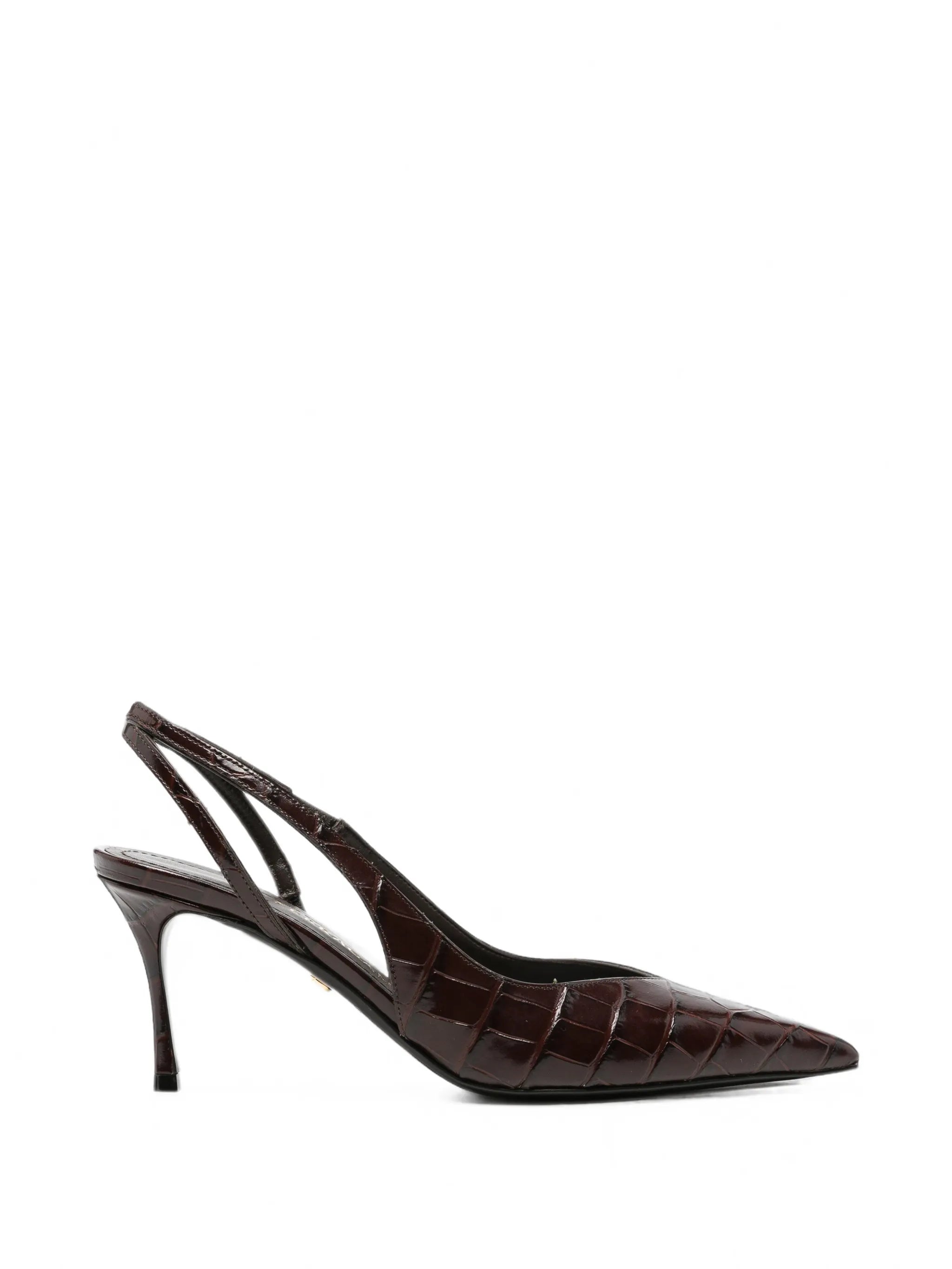 Ferragamo Ferragamo Croc-effect Slingback Pumps