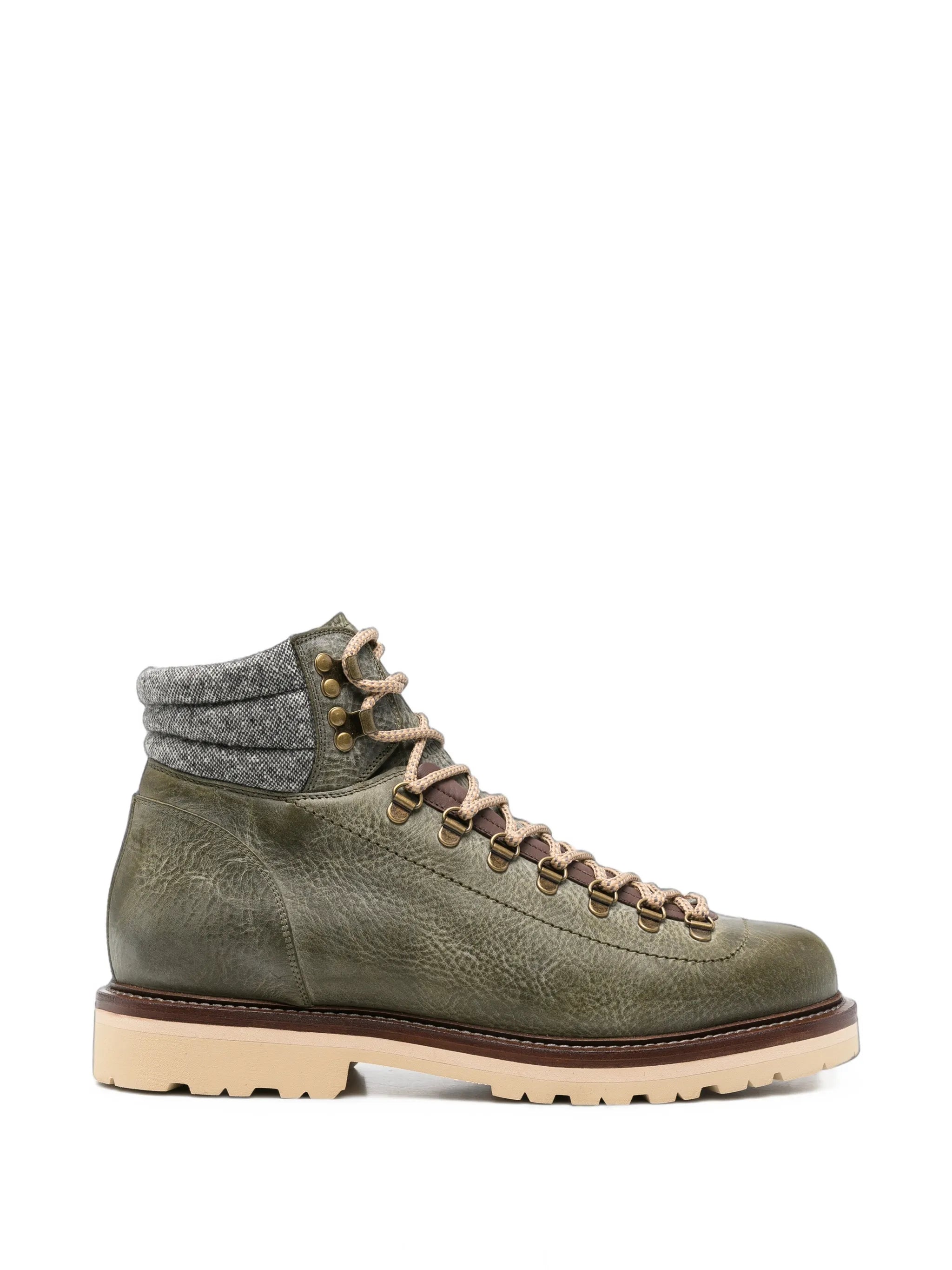 Brunello Cucinelli Brunello Cucinelli Lace-up Panelled Boots