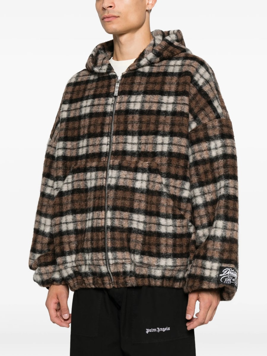 Pdf Pdf Check-pattern Zip-up Hoodie, view 2