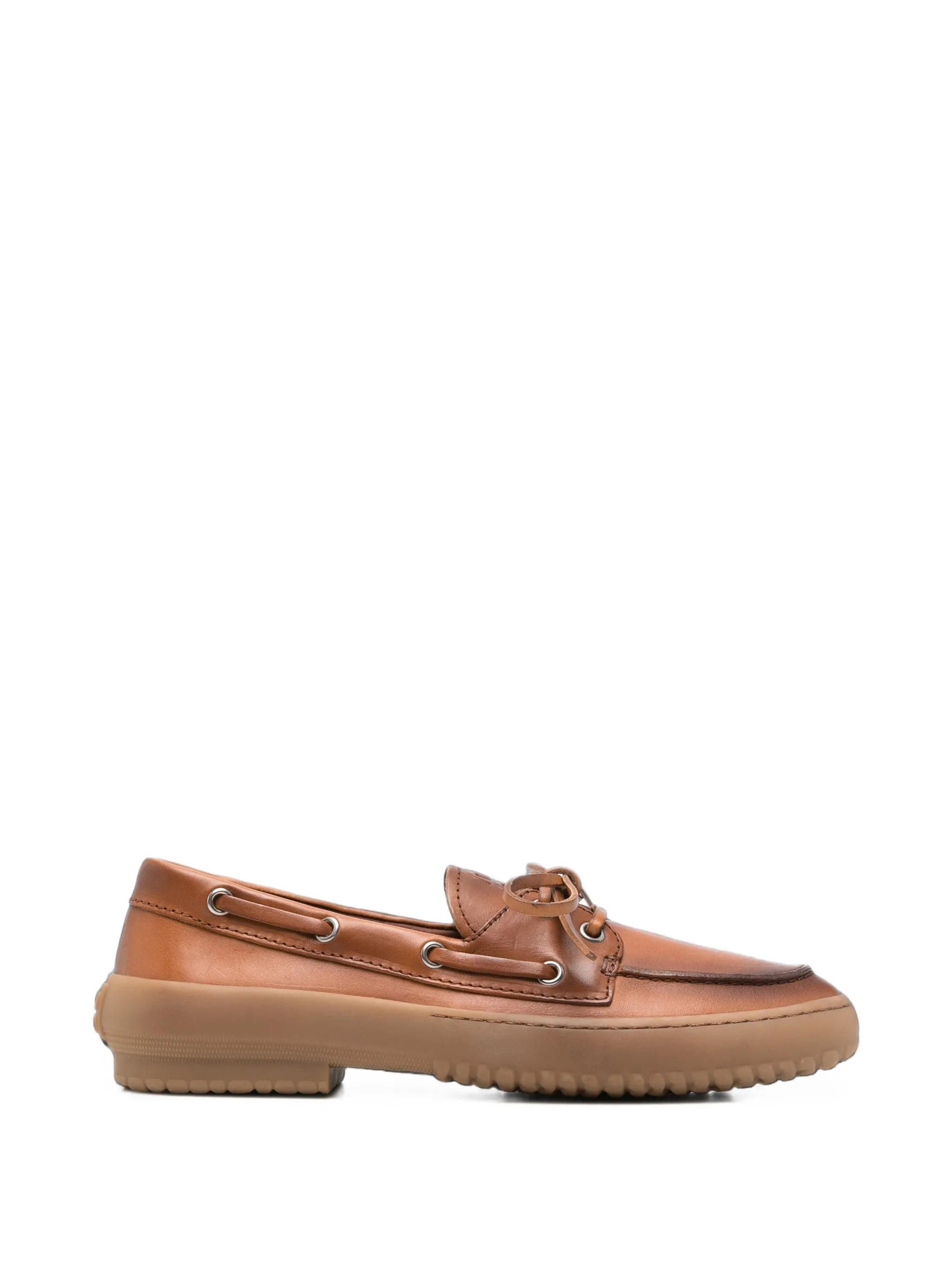 Miu Miu Miu Miu Lace-up Leather Boat Shoes