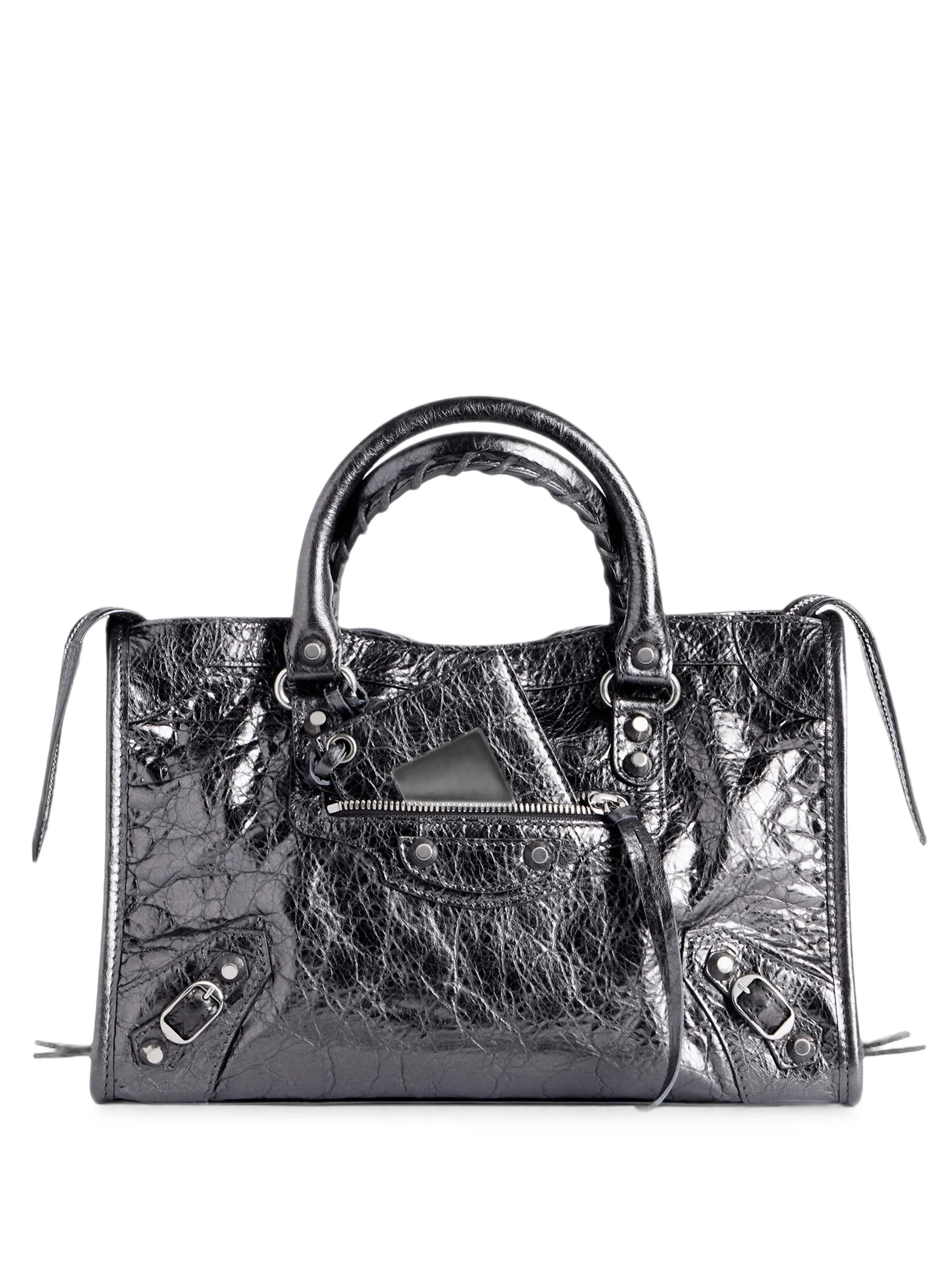Balenciaga Balenciaga Small Le City Metallic Leather Tote Bag