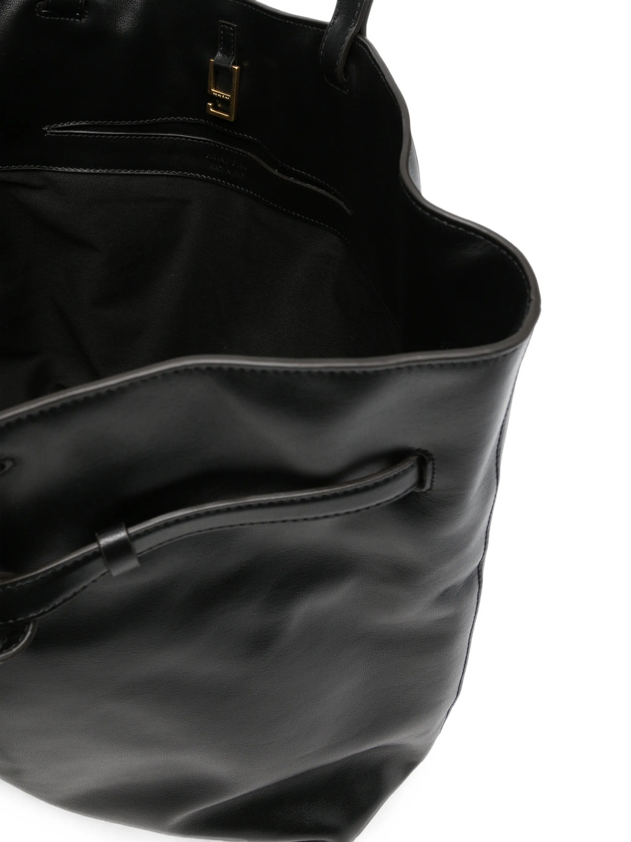 Anine Bing Anine Bing Small Elly Buckled Leather Tote Bag, view 2