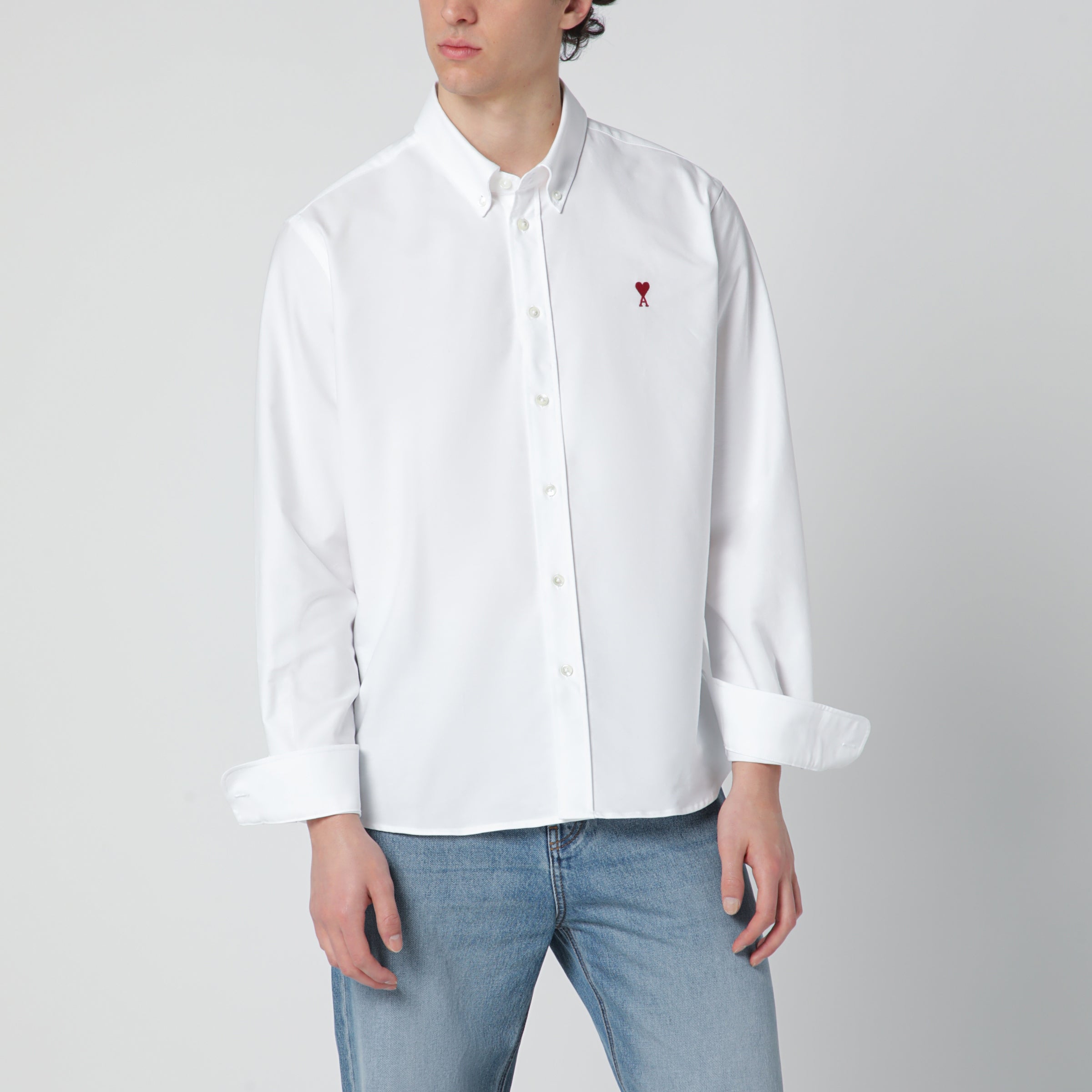 AMI Paris Camicia Ami de Coeur bianca