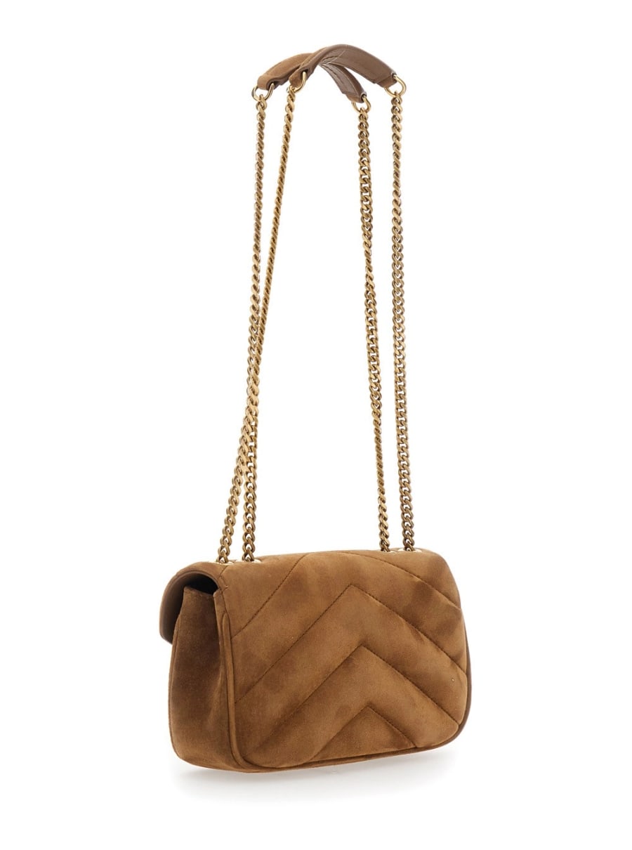 Saint Laurent YSL PW MINI LOULOU SUEDE SATIN, view 3