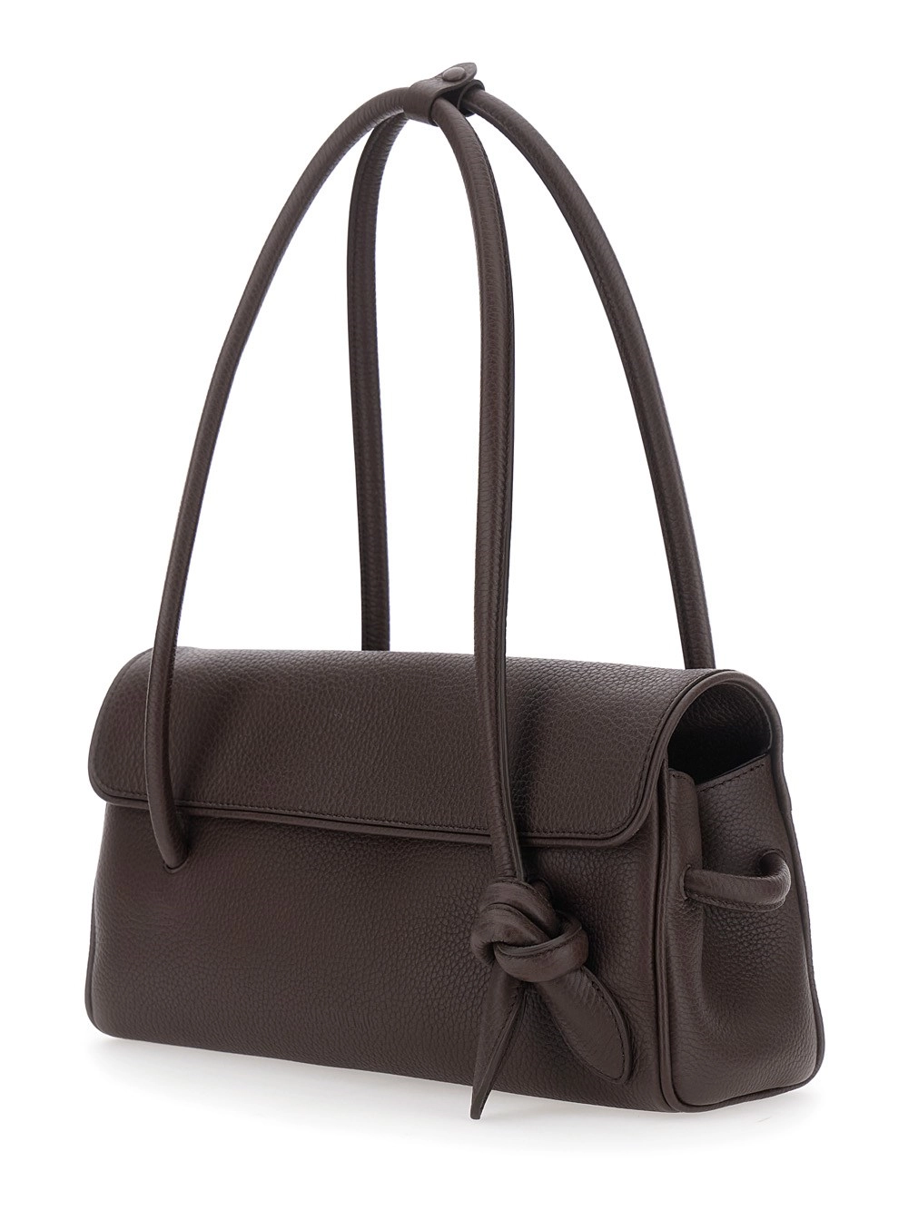 Jacquemus Borsa a Spalla 'LE TURISMO LONG' con Dettagli in Pelle Marrone Donna, view 2