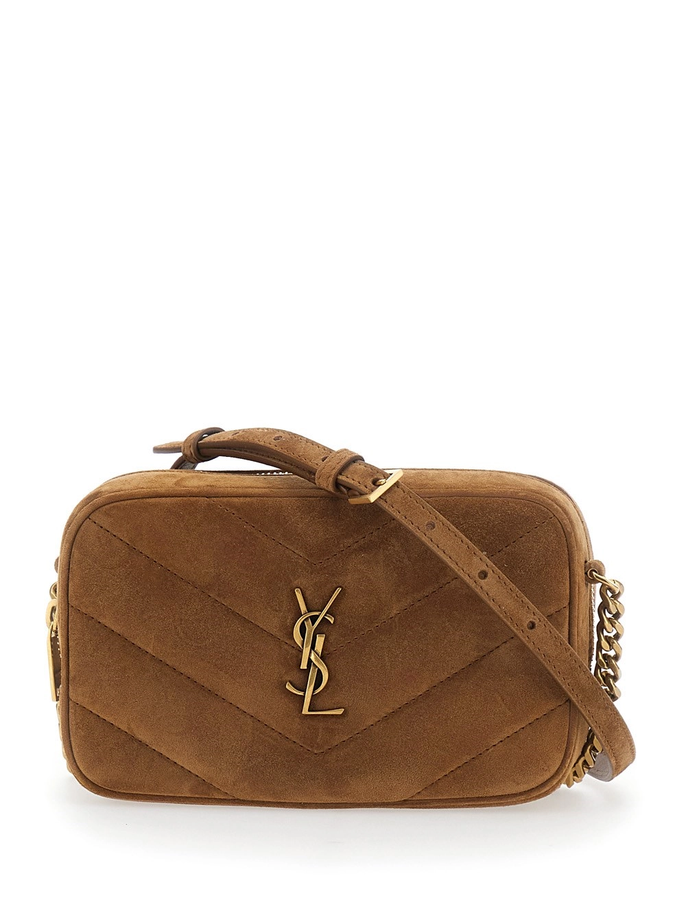 Saint Laurent YSL PW MBAG 7 SUEDE SATIN CALF MATELASSE