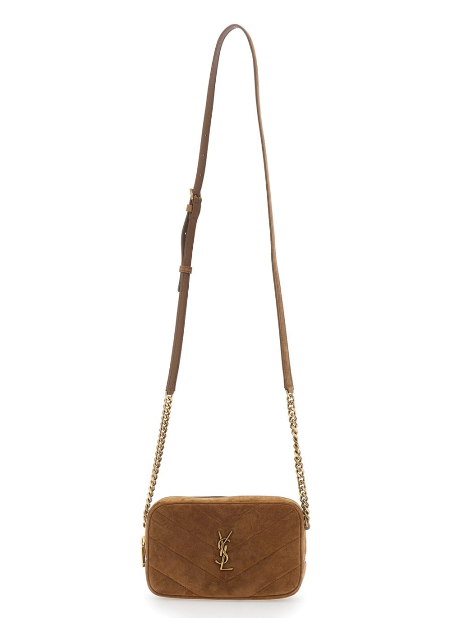 Saint Laurent YSL PW MBAG 7 SUEDE SATIN CALF MATELASSE, view 5