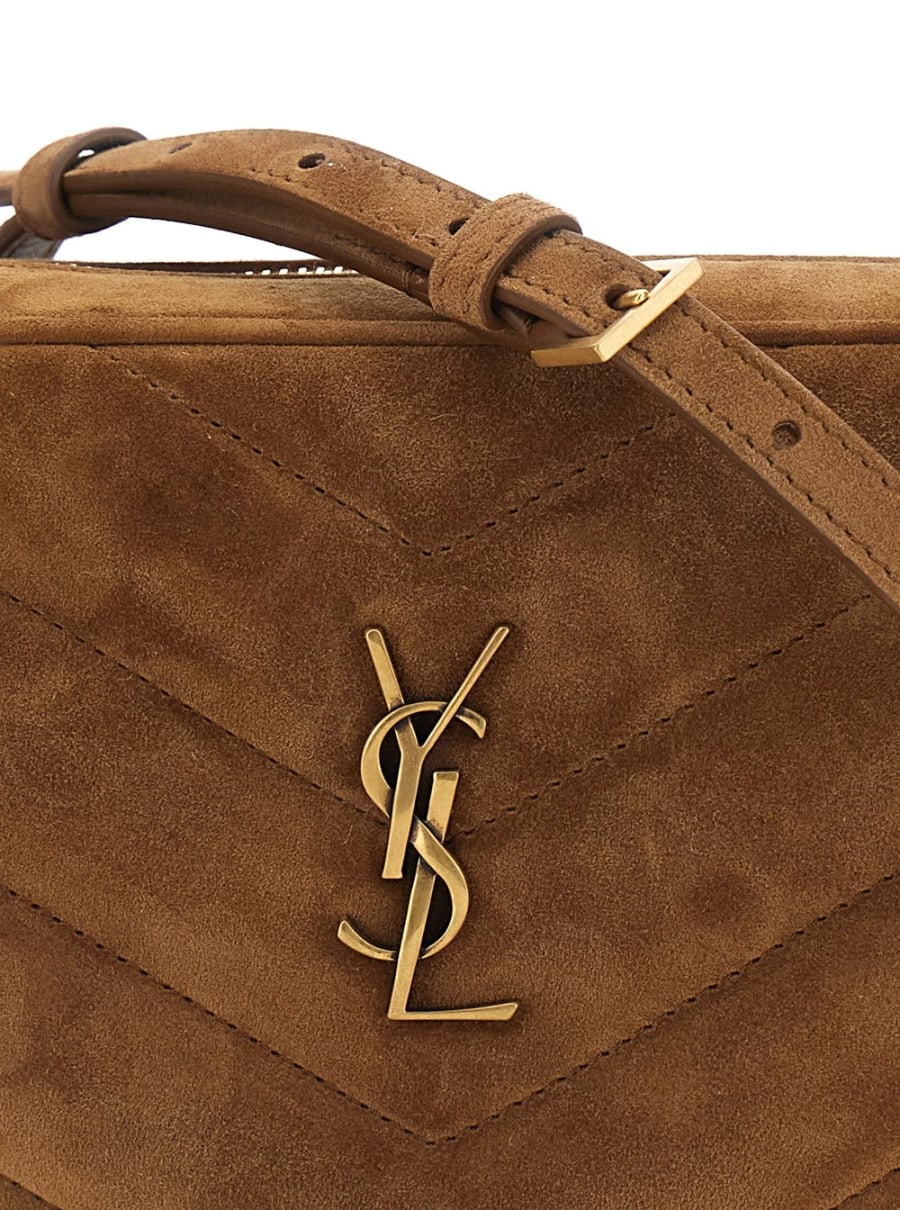 Saint Laurent YSL PW MBAG 7 SUEDE SATIN CALF MATELASSE, view 6