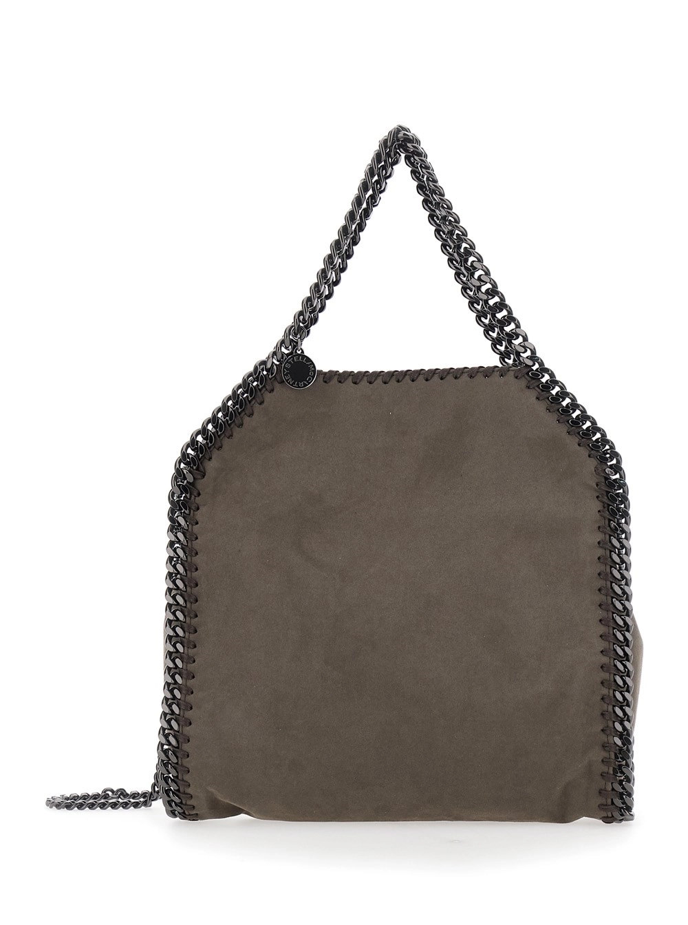Stella McCartney Falabella Mini Bag Alter Suede con dettagli in suede, marrone, donna