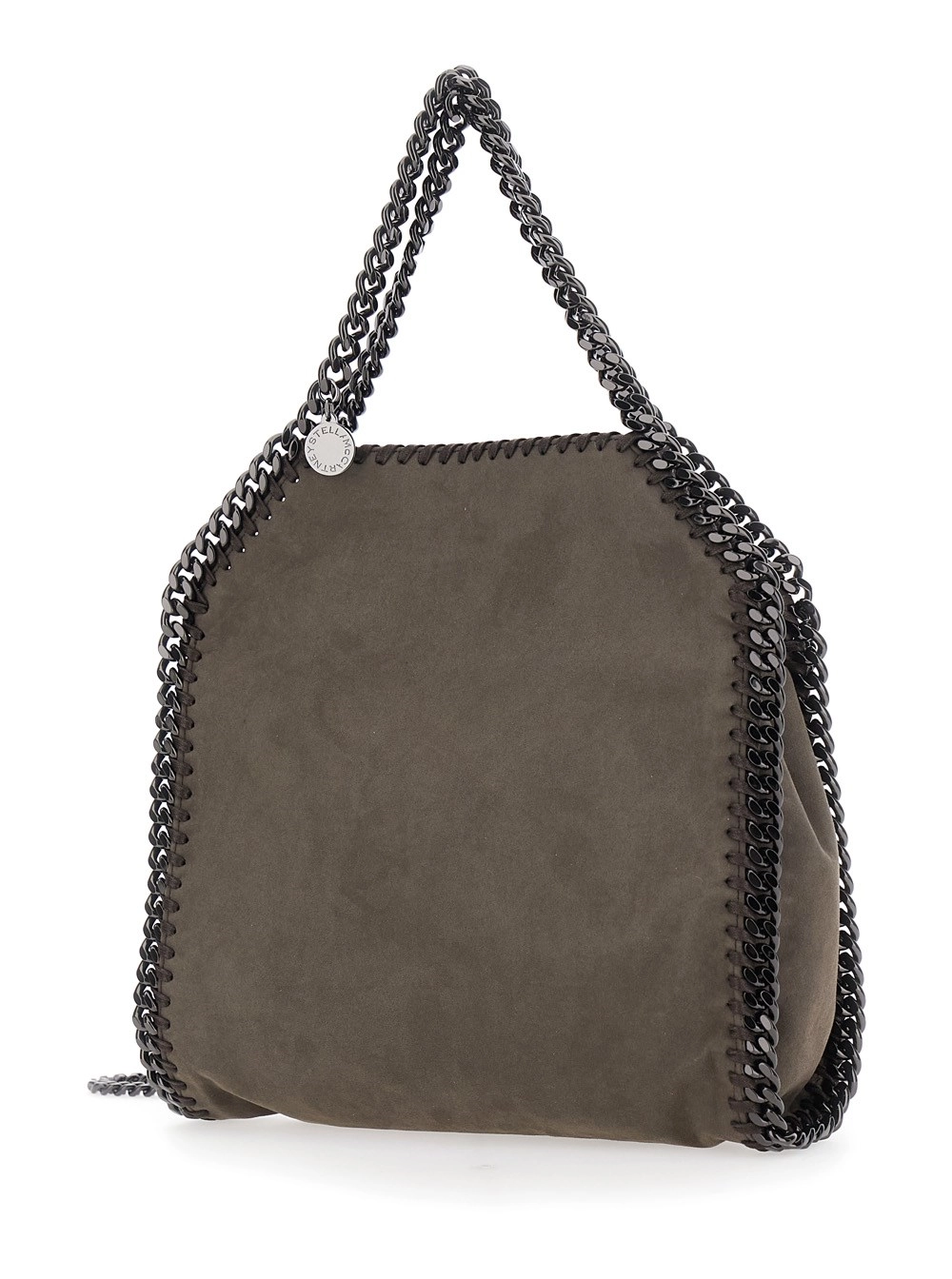 Stella McCartney Falabella Mini Bag Alter Suede con dettagli in suede, marrone, donna, view 2
