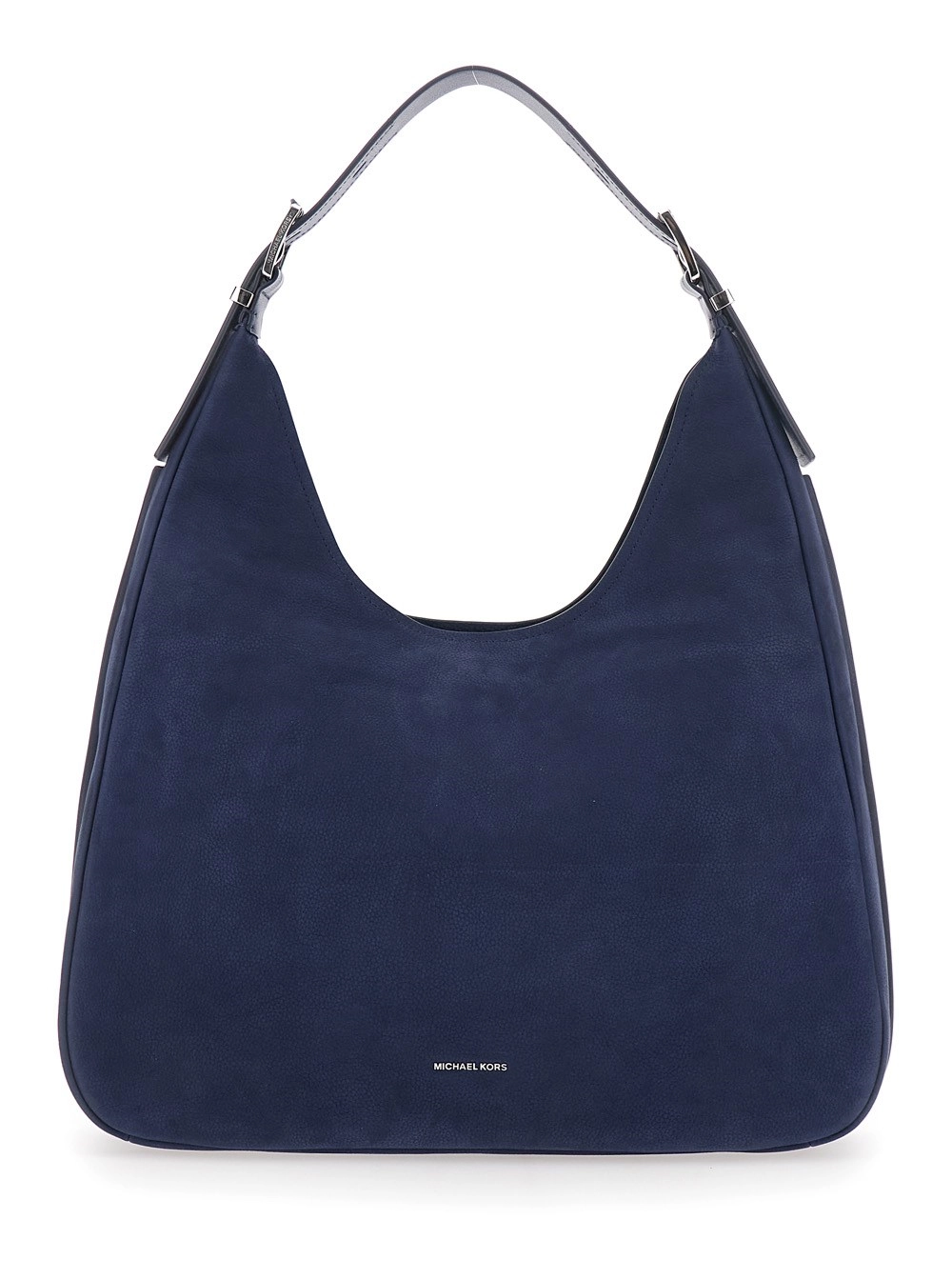 Michael michael kors Borsa a spalla 'Nolita Grande' con Logo Lettering sul Fronte in Suede Blu Donna