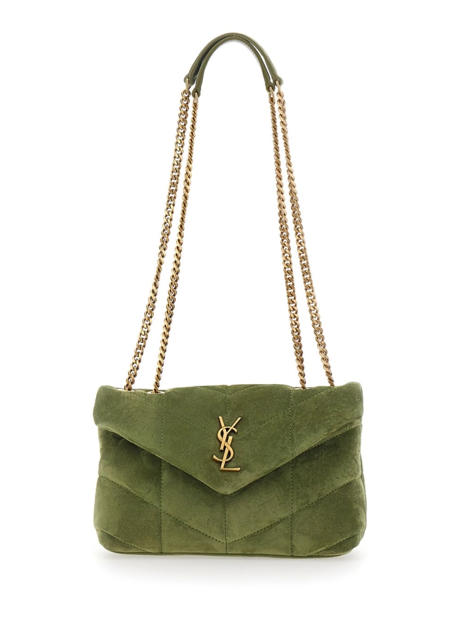 Saint Laurent YSL MINI BAG MONO SUEDE SATIN CALF