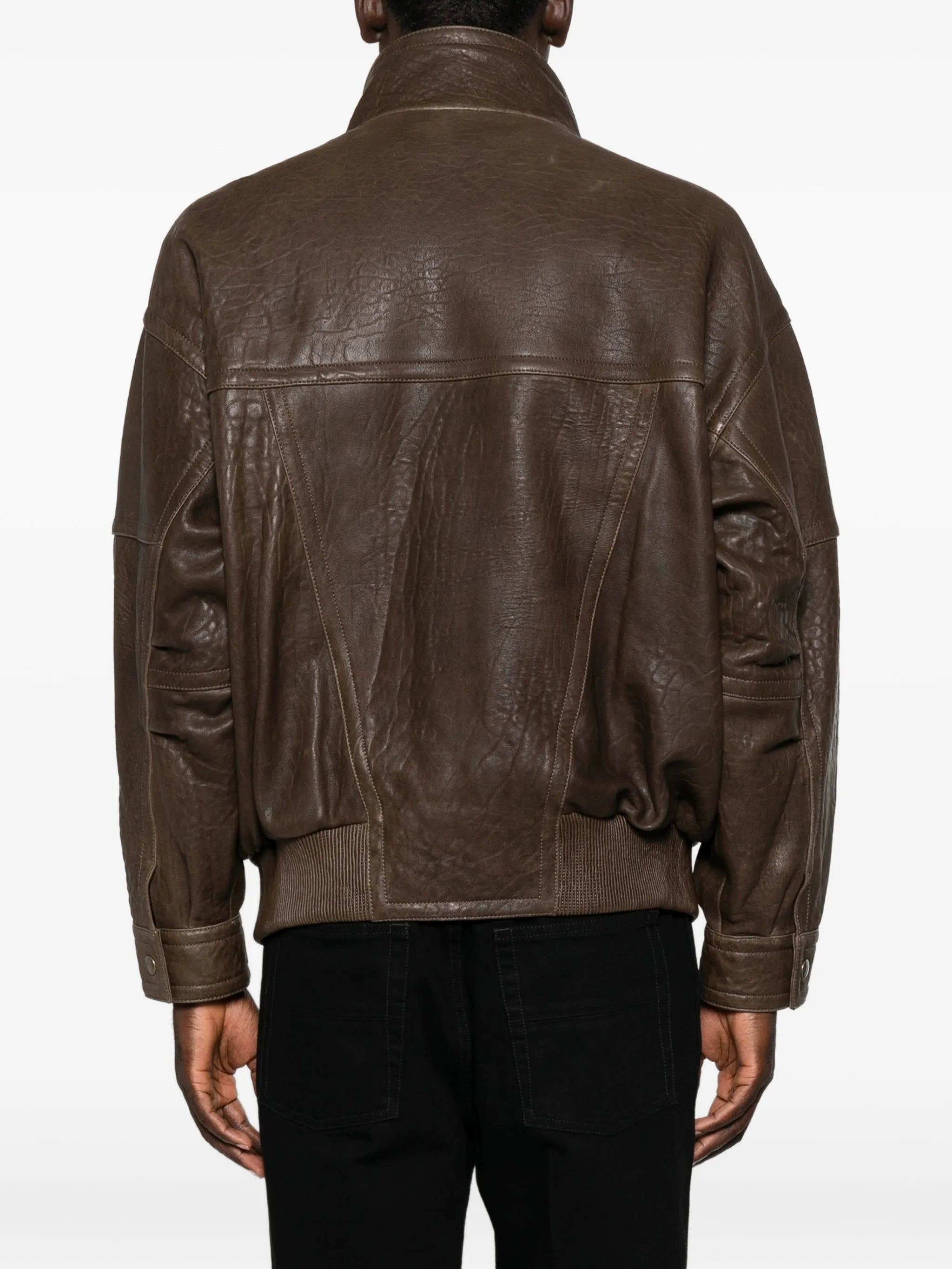 Petar Petrov Petar Petrov Grained Leather Jacket, view 2