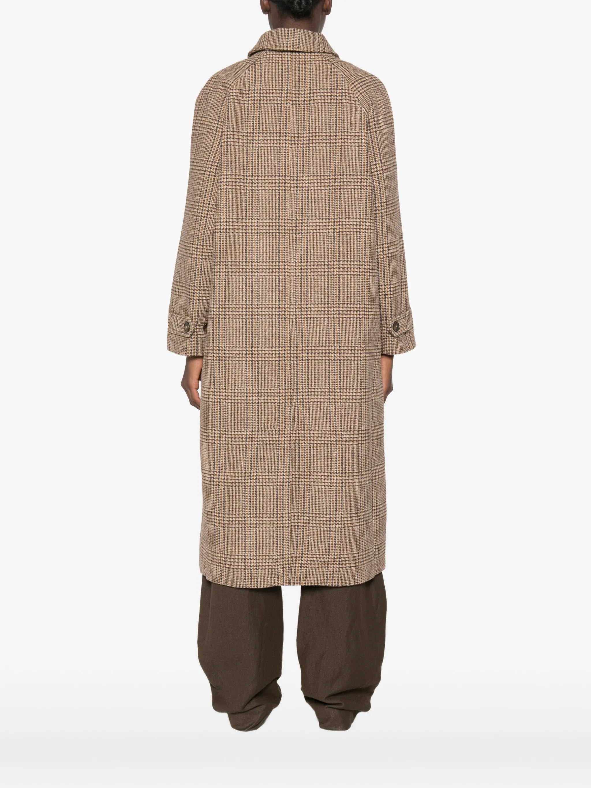 Jc Sophie Jc Sophie Panna Check-pattern Raglan-sleeve Coat, view 2