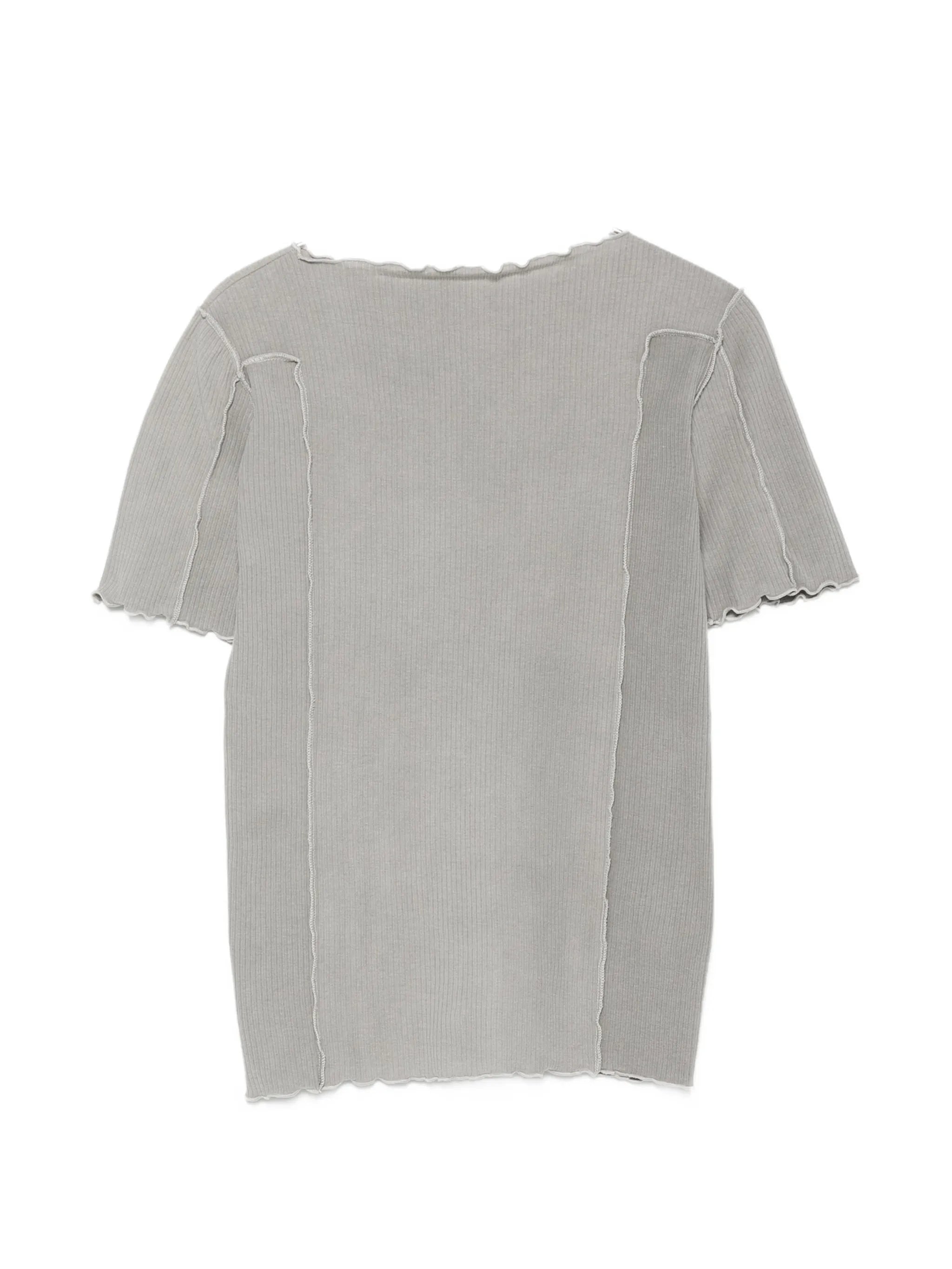 Baserange Baserange Ribbed-knit Boat-neck T-shirt