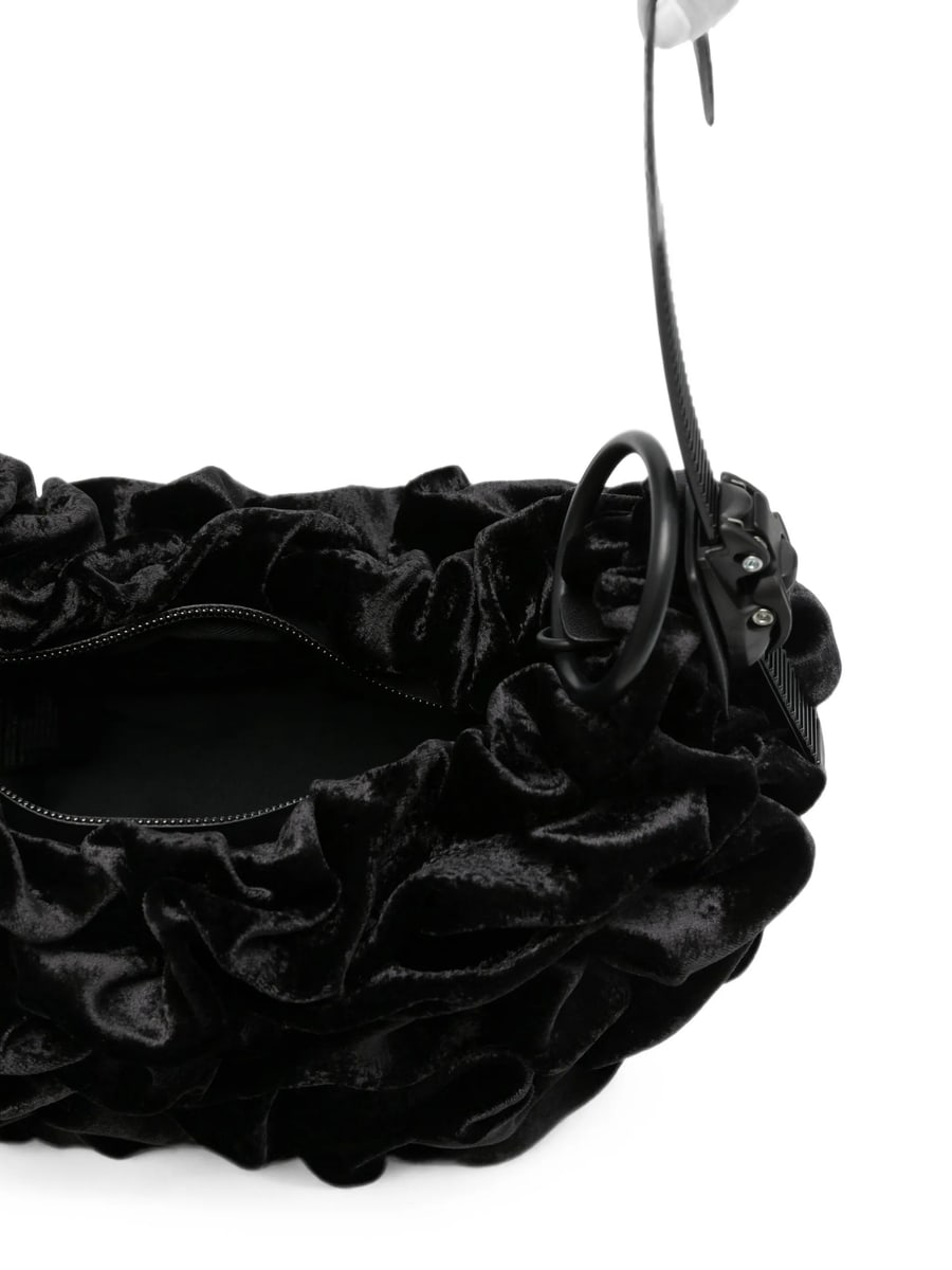 Innerraum Innerraum Ruffled Velvet Tote Bag, view 3