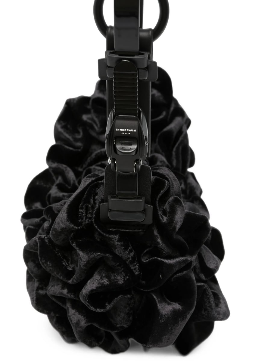 Innerraum Innerraum Ruffled Velvet Tote Bag, view 4