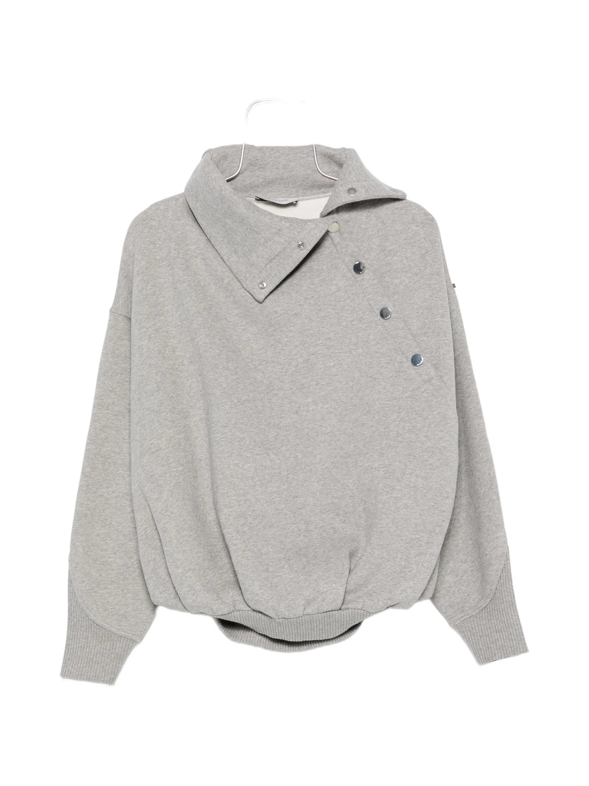Sportmax Sportmax Asymmetric Press-stud Sweatshirt