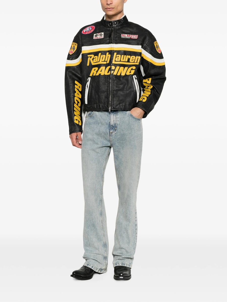 Ralph Lauren Ralph Lauren Logo-patch Leather Jacket, view 3