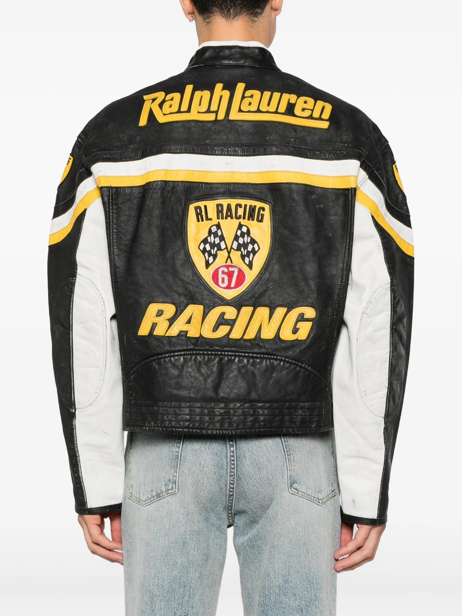 Ralph Lauren Ralph Lauren Logo-patch Leather Jacket, view 4