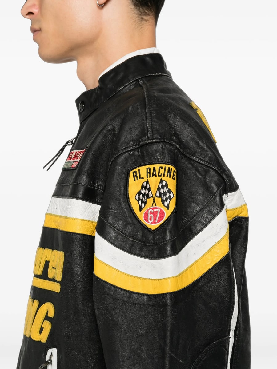 Ralph Lauren Ralph Lauren Logo-patch Leather Jacket, view 5