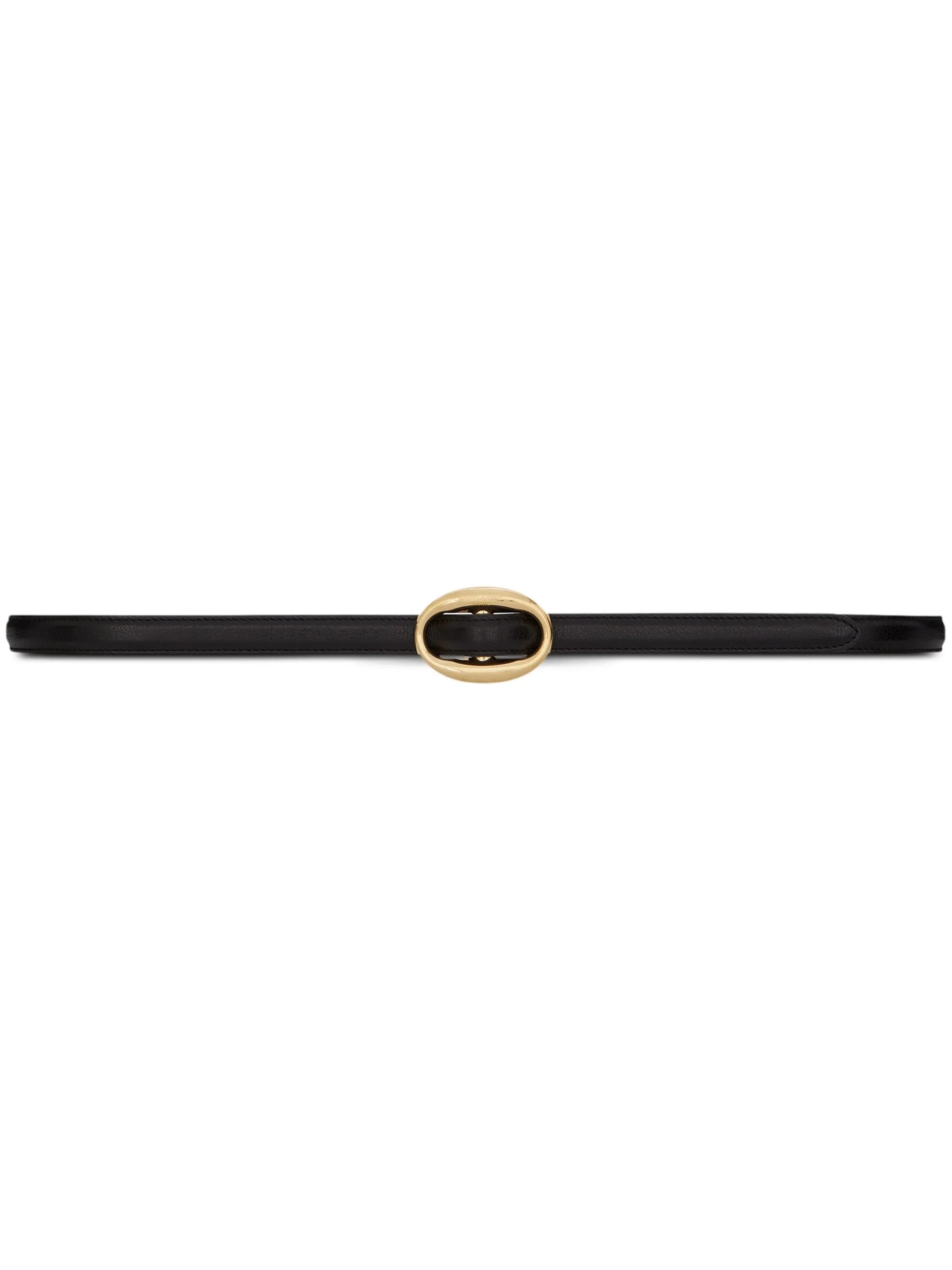 Saint Laurent Saint Laurent Oval-buckle Leather Belt