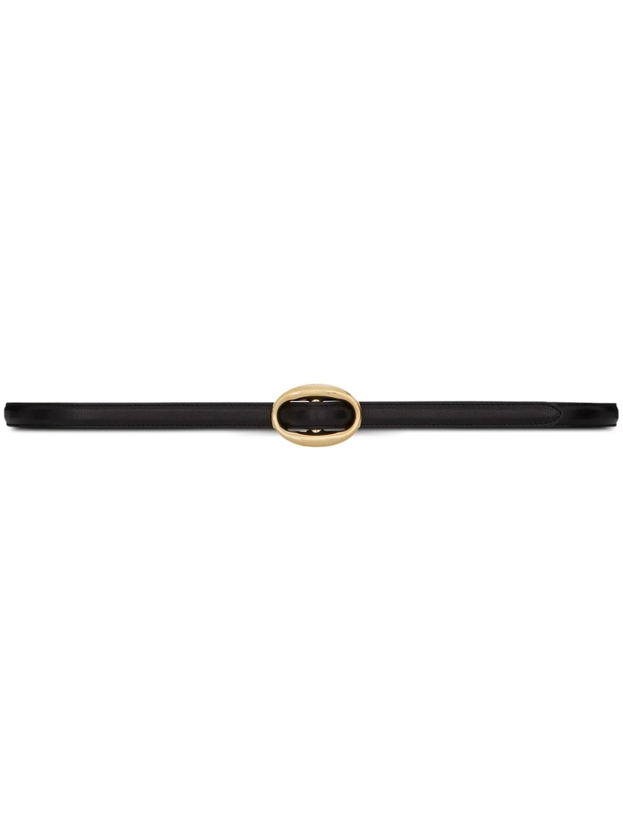 Saint Laurent Saint Laurent Oval-buckle Leather Belt
