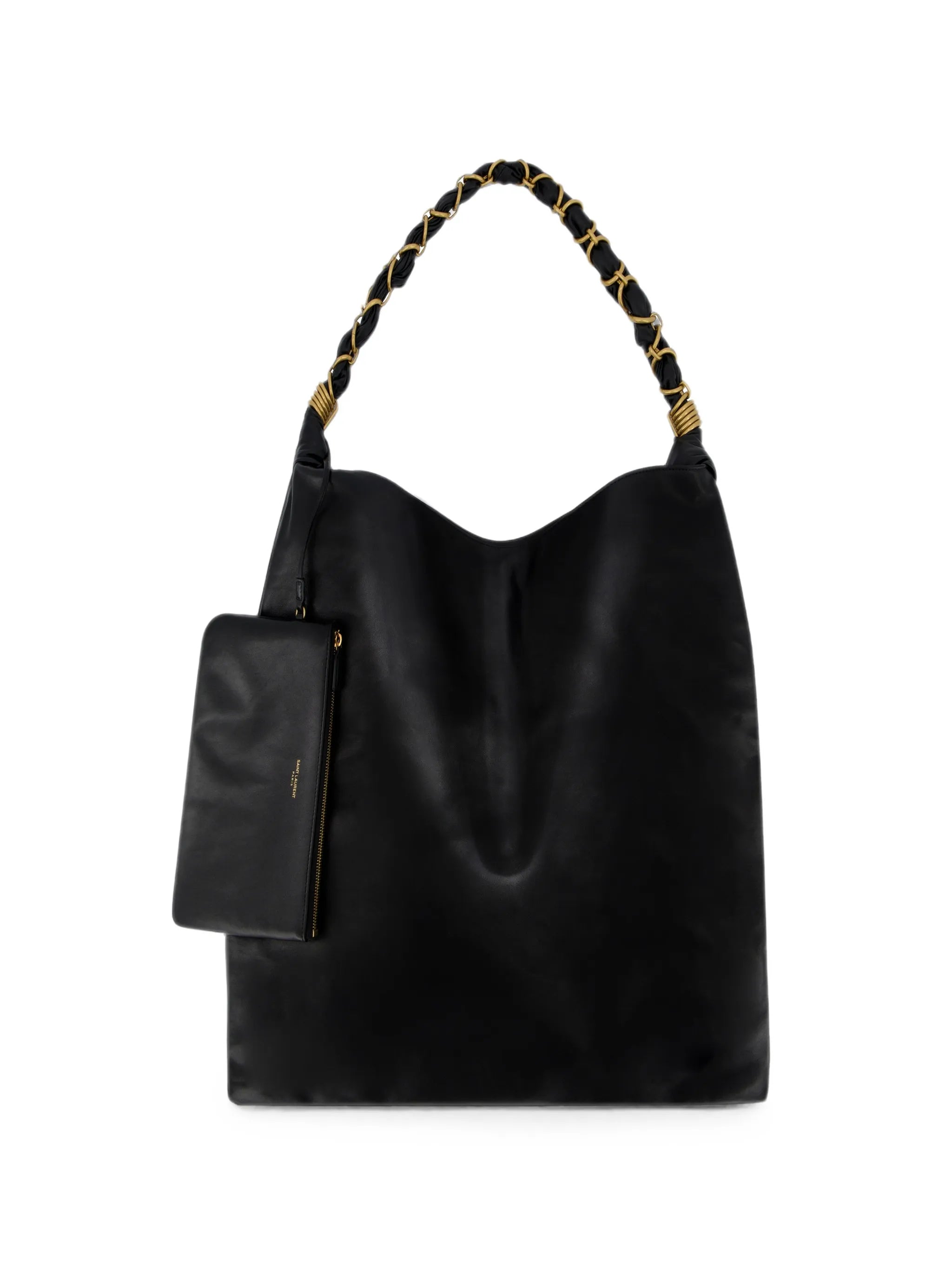 Saint Laurent Saint Laurent YSL-plaque Chain-link Tote Bag