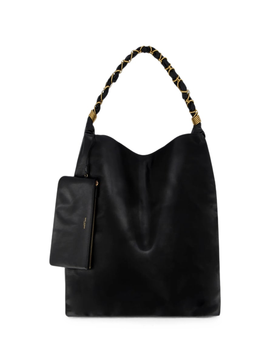 Saint Laurent Saint Laurent YSL-plaque Chain-link Tote Bag