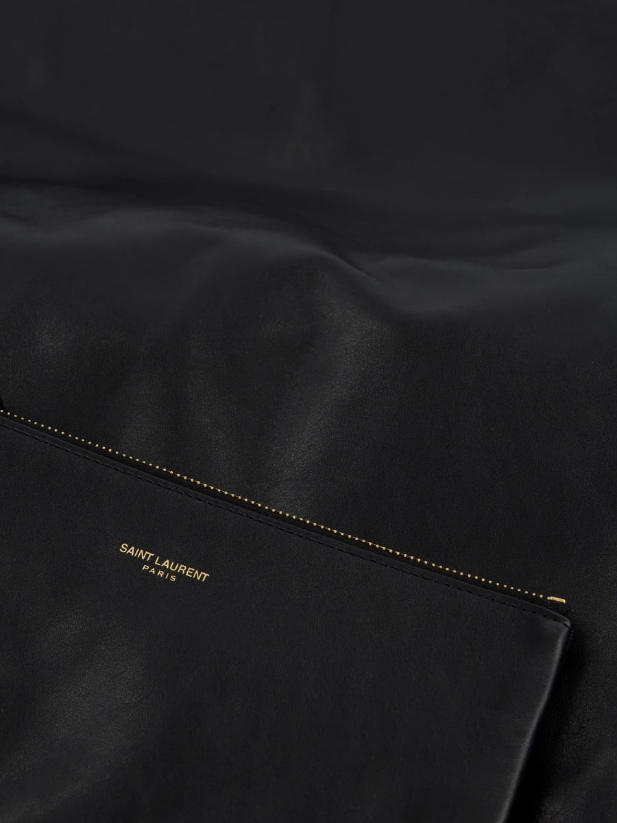 Saint Laurent Saint Laurent YSL-plaque Chain-link Tote Bag, view 2