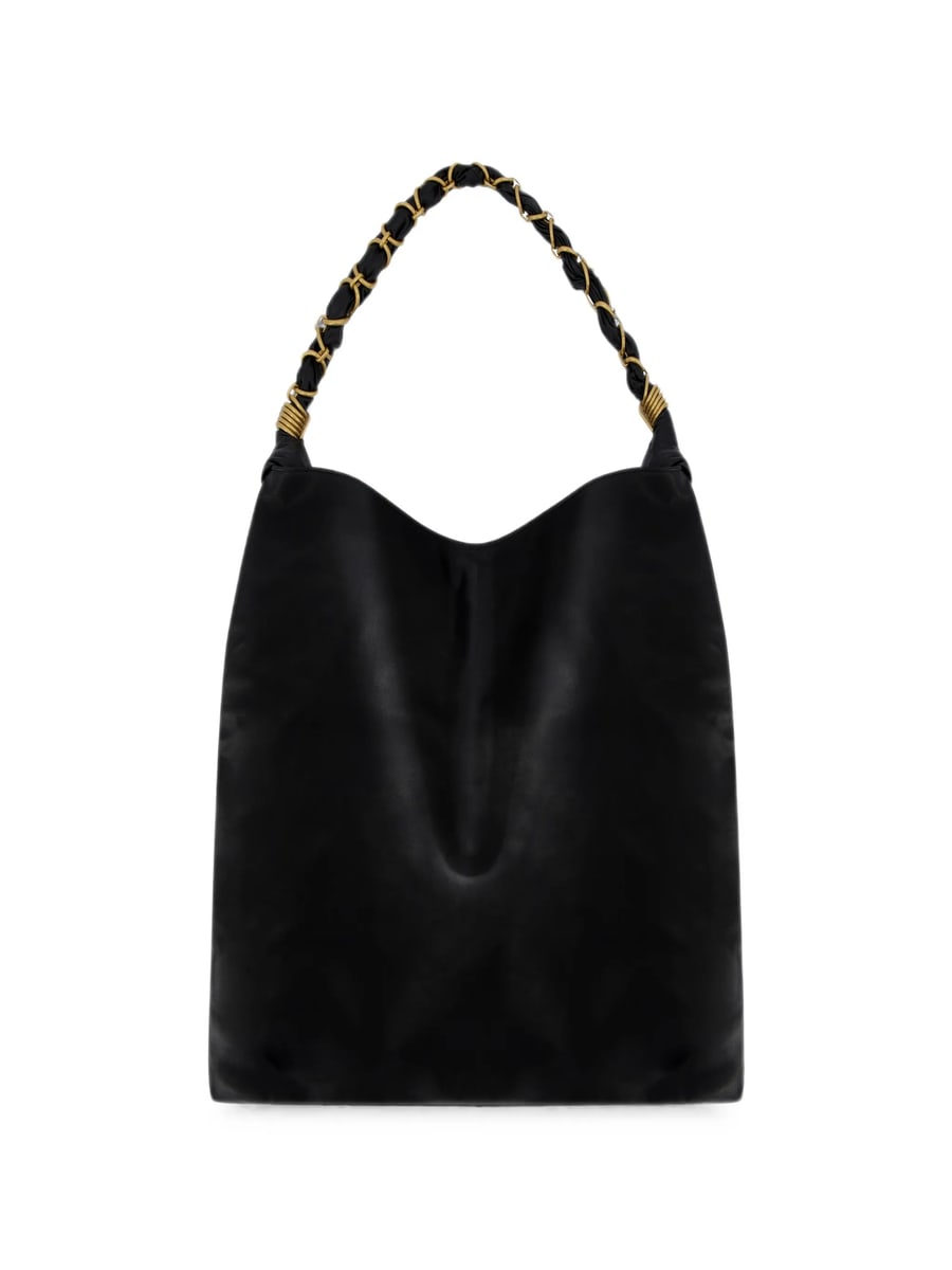 Saint Laurent Saint Laurent YSL-plaque Chain-link Tote Bag, view 3