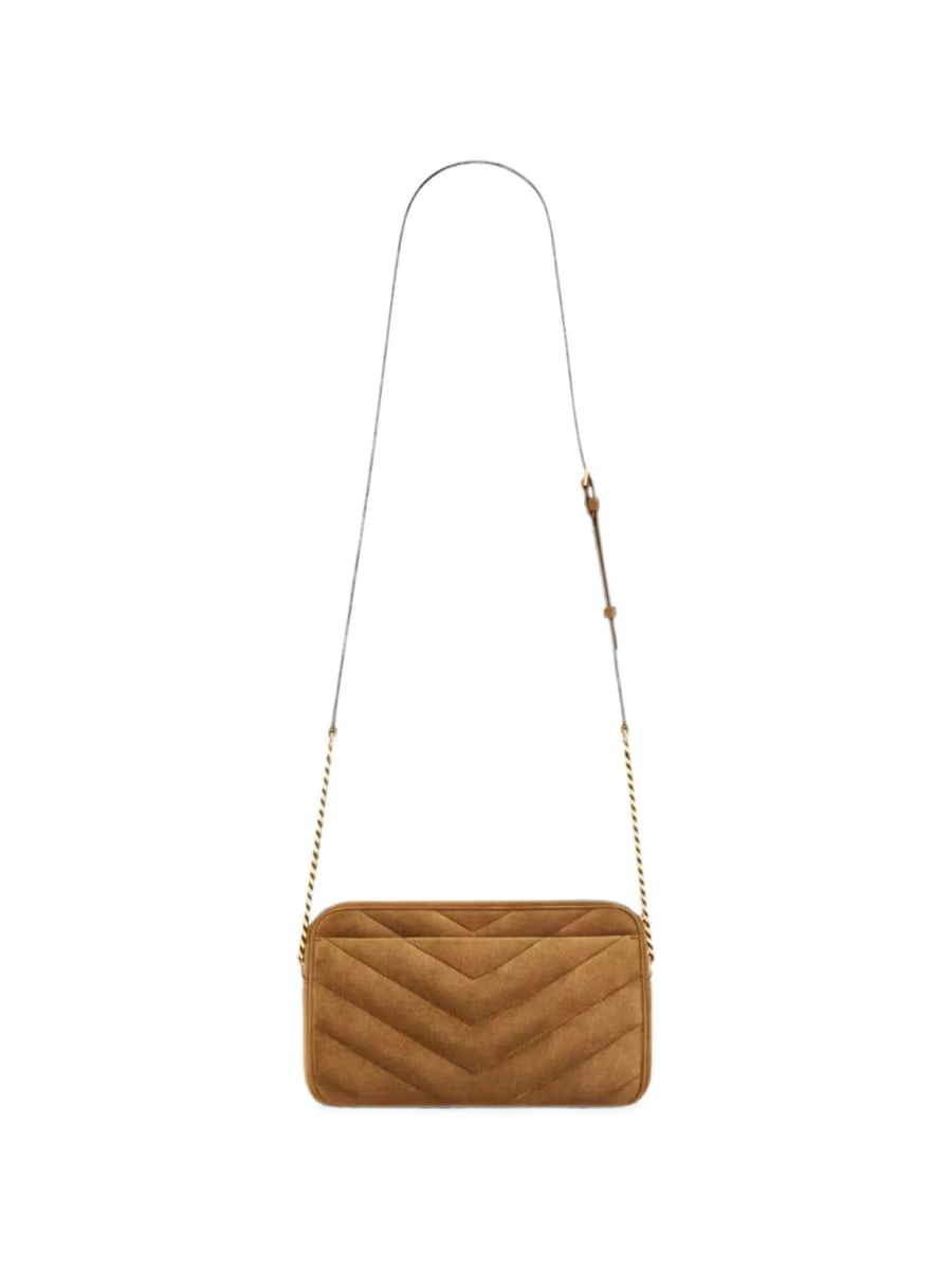 Saint Laurent Saint Laurent Loulou Camera Bag In Matelassé Suede, view 3