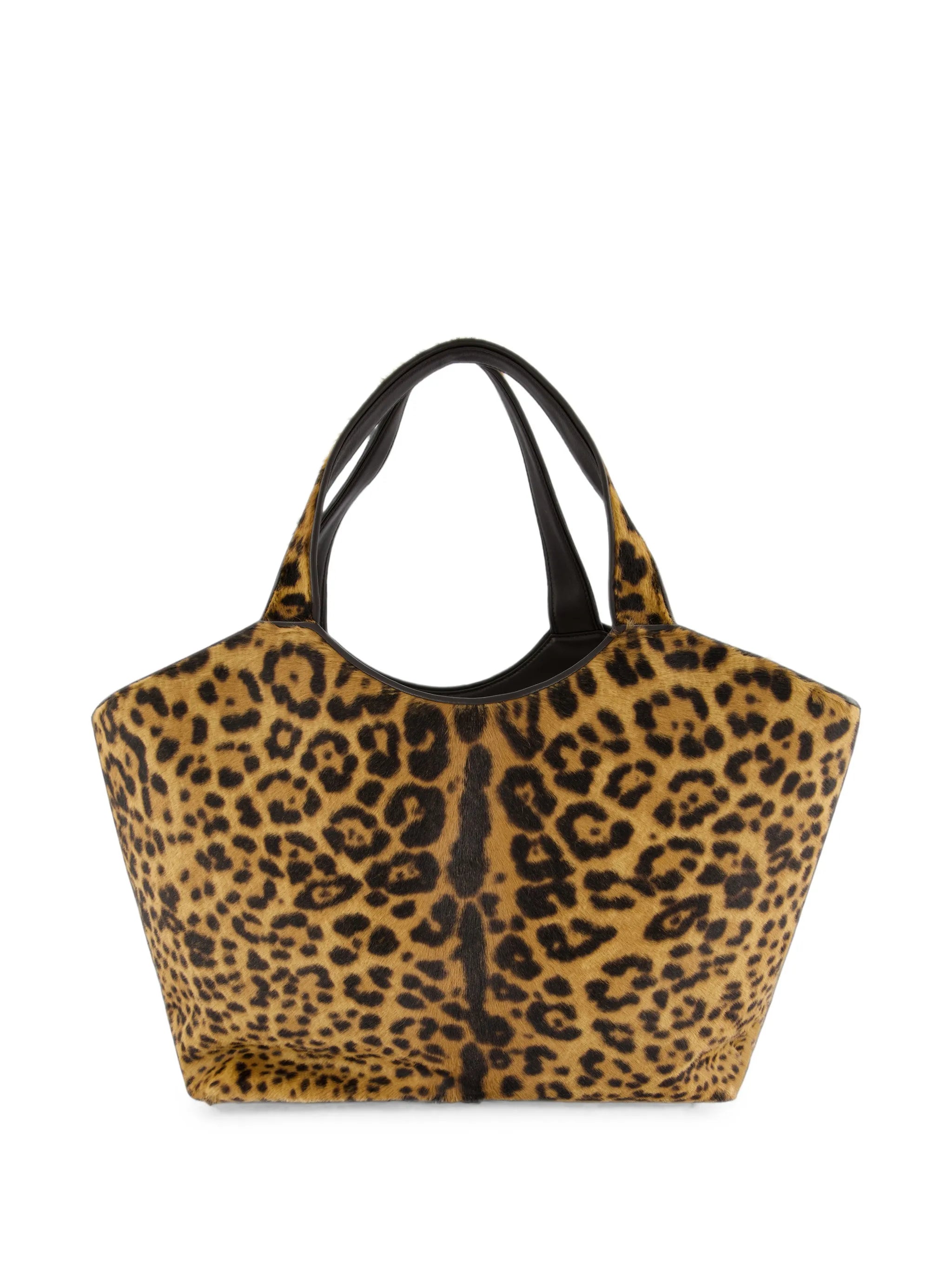 Saint Laurent Saint Laurent Medium Icare Leopard-print Tote Bag, view 2