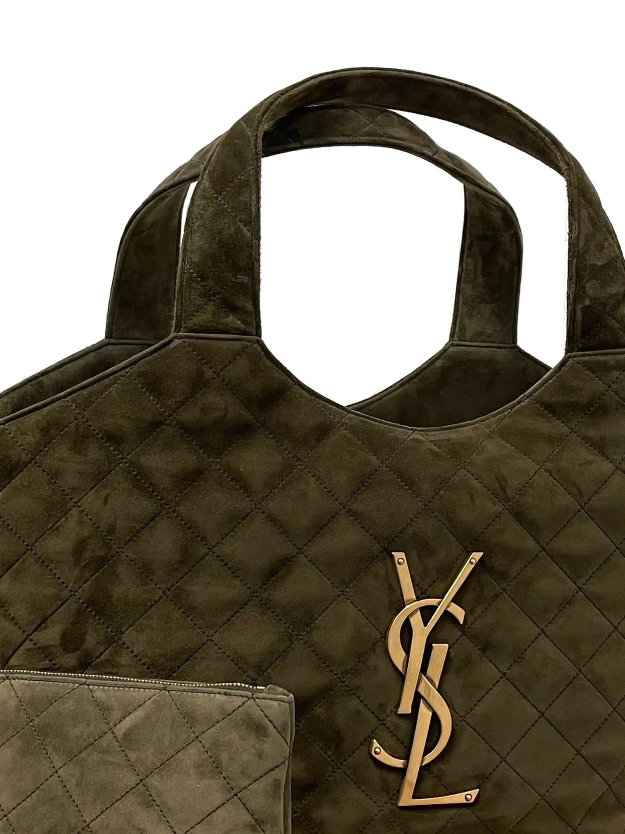 Saint Laurent Saint Laurent Medium Icare Quilted Tote Bag, view 2