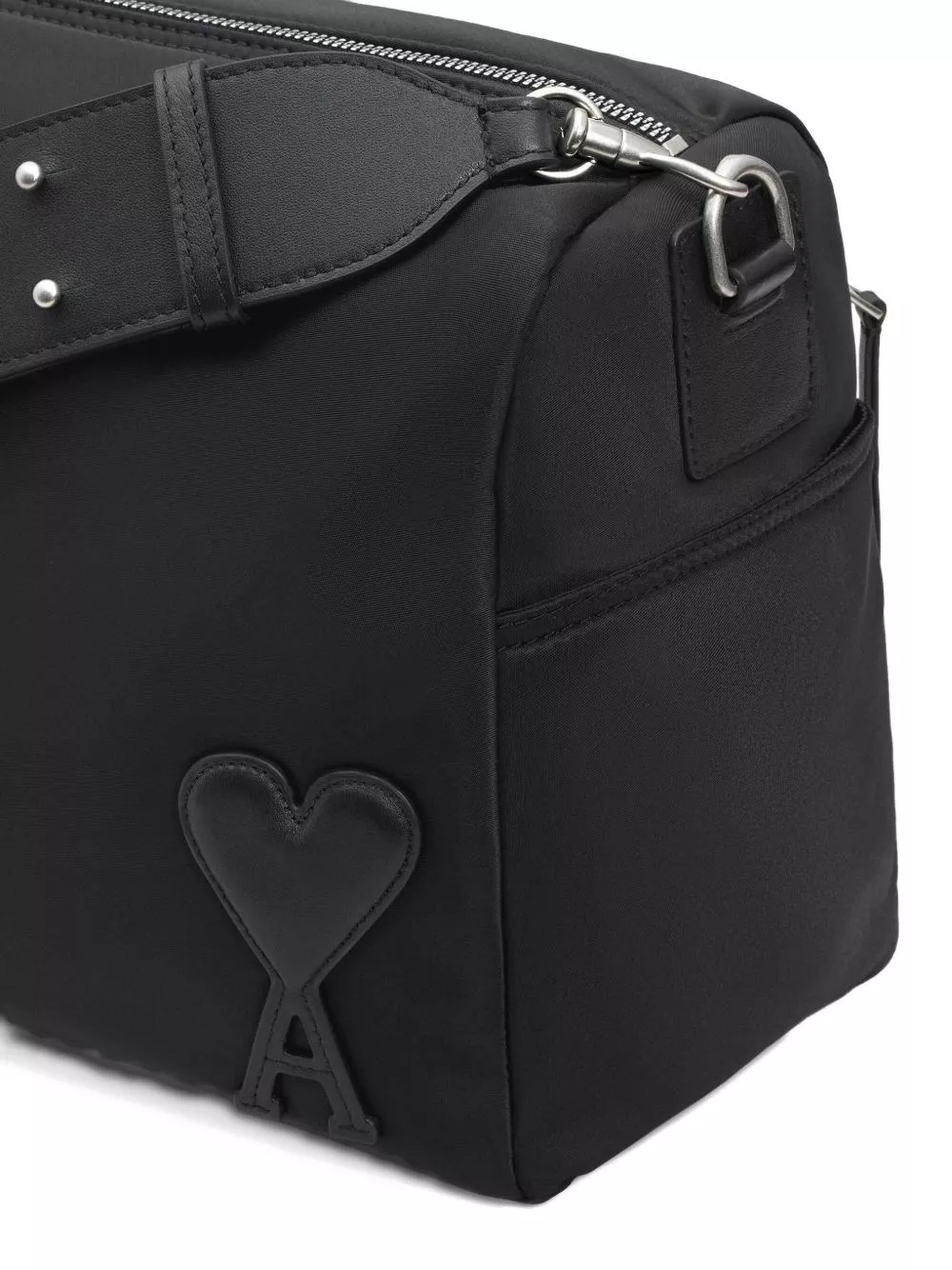 AMI Paris Borsa a spalla grande in nylon Marcel, view 2