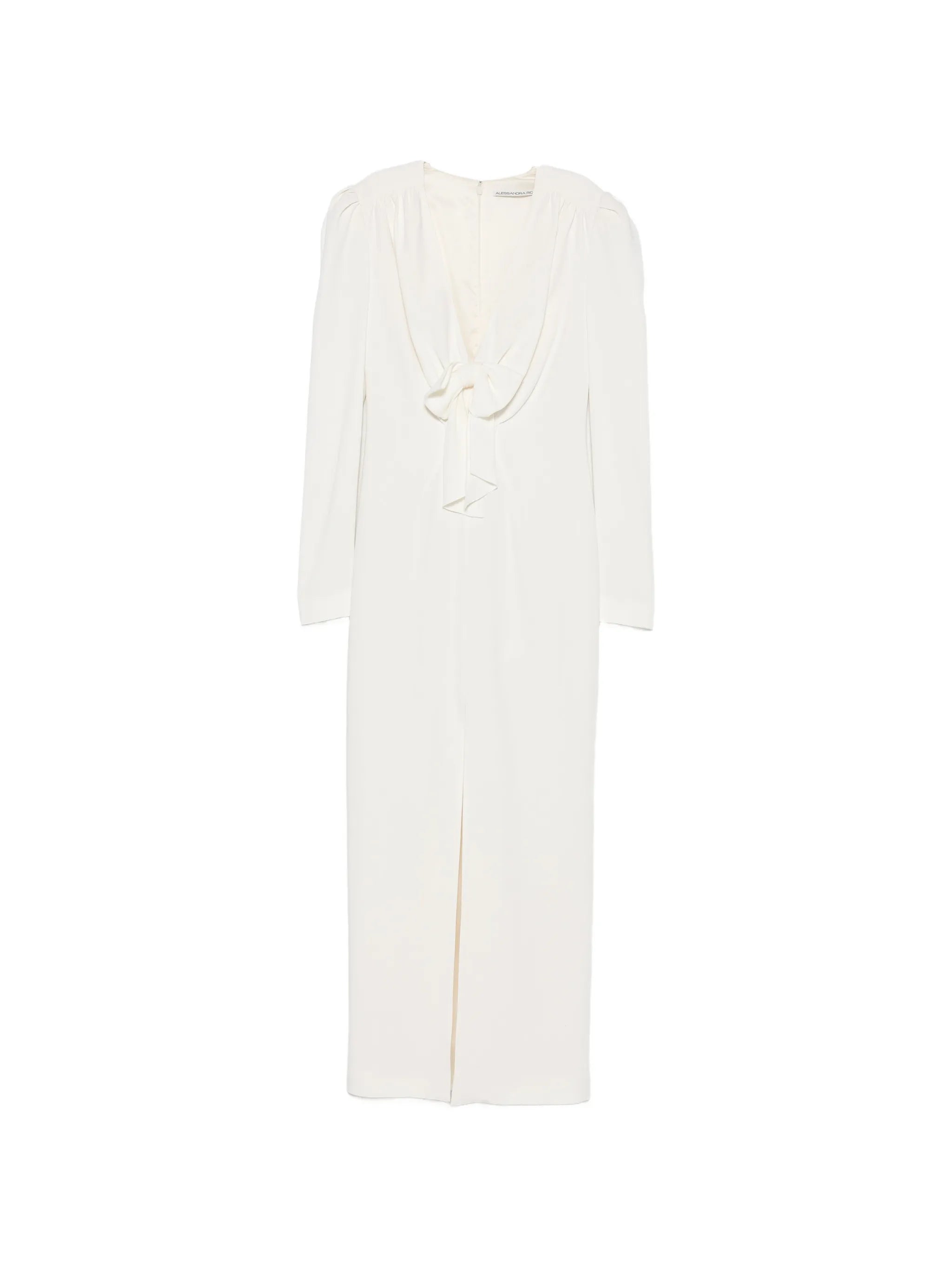 Alessandra Rich Alessandra Rich Bow-detail Puff-shoulder Dress