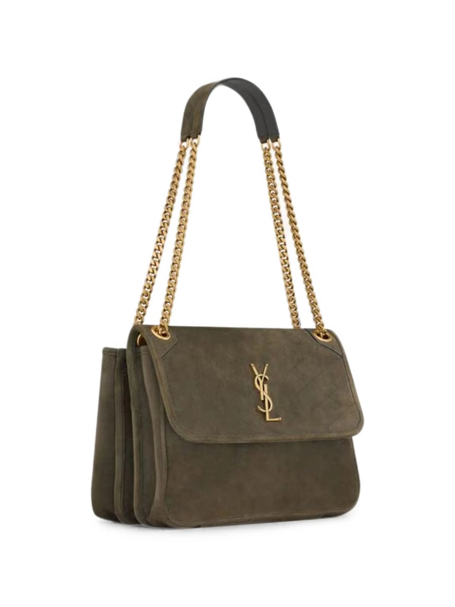Saint Laurent Saint Laurent Niki Tripouch Logo-plaque Shoulder Bag, view 5