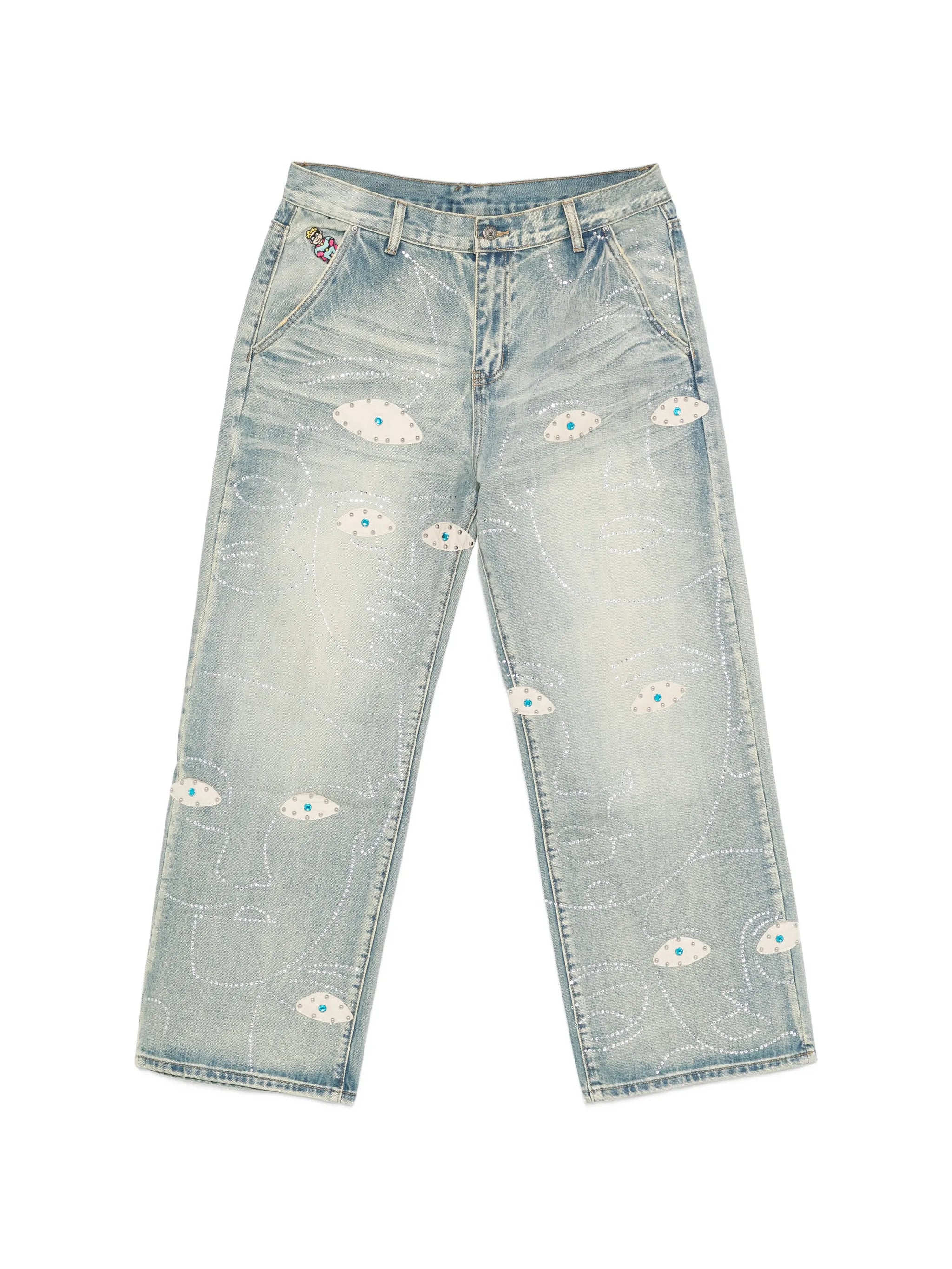 Kidsuper Kidsuper Appliqué Embellished Jeans