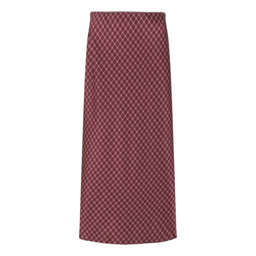 VINCE Ombré plaid silk slip skirt
